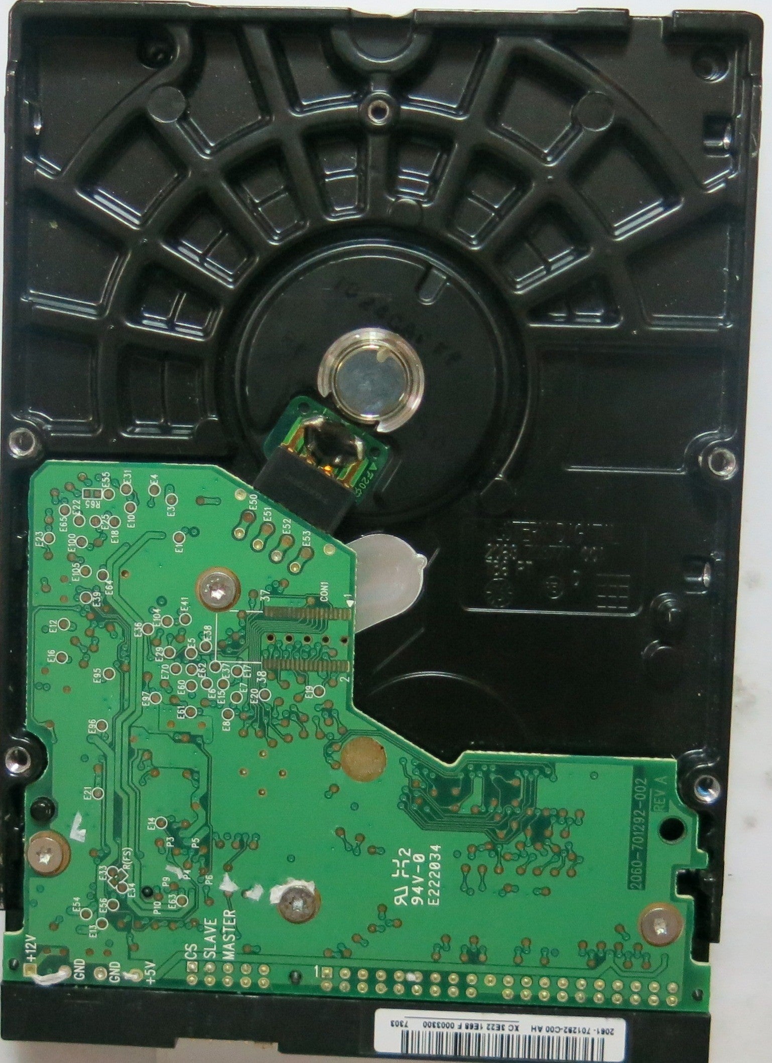 WD2500JB'00REA0 SERIAL: WCANK3578502 DCM: DBBACTJAA FW DBBACTJAA 250,GB