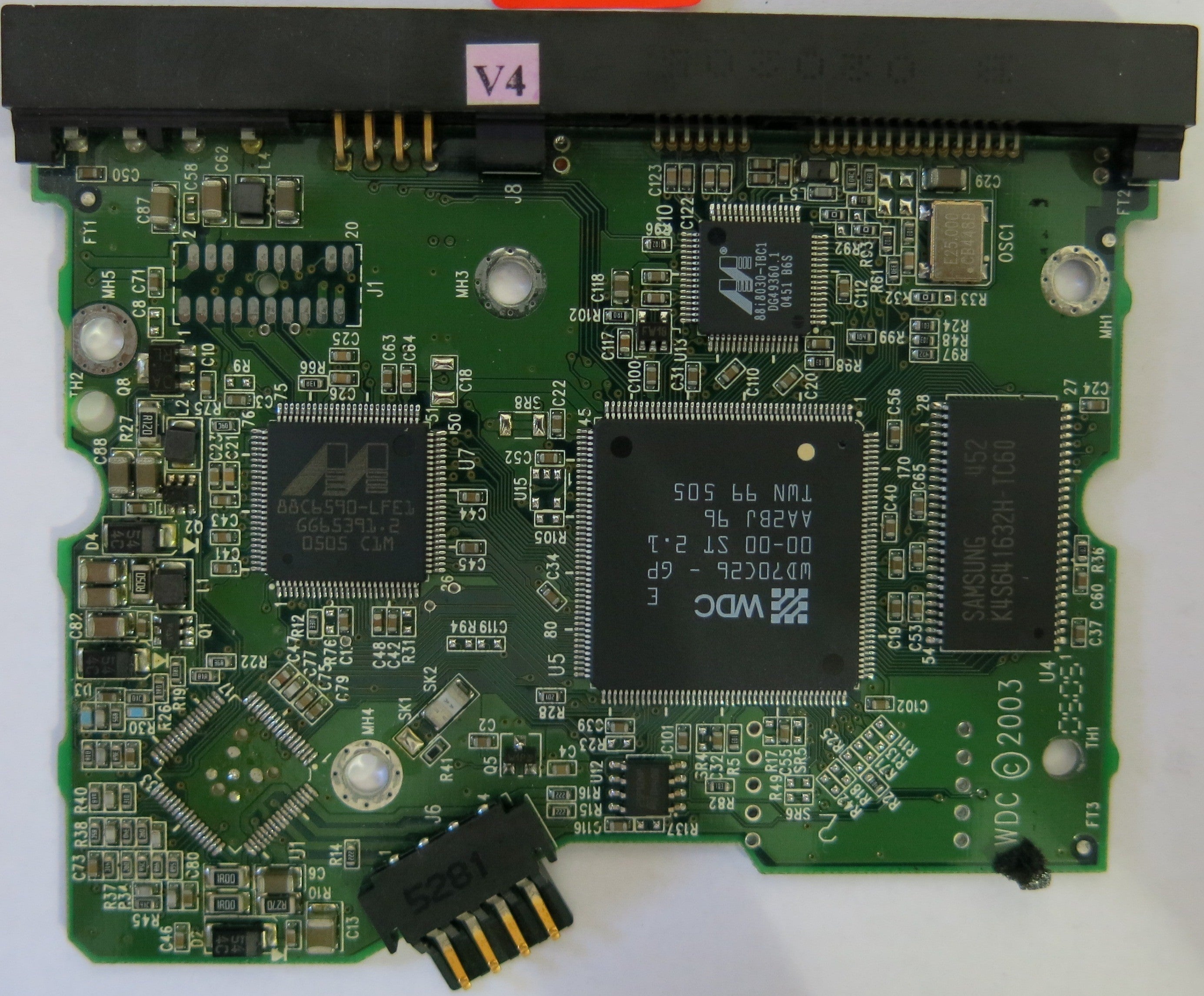 WESTERN DIGITAL WD2500JD-57HBB1 PCB 2060-001267-001 REV A