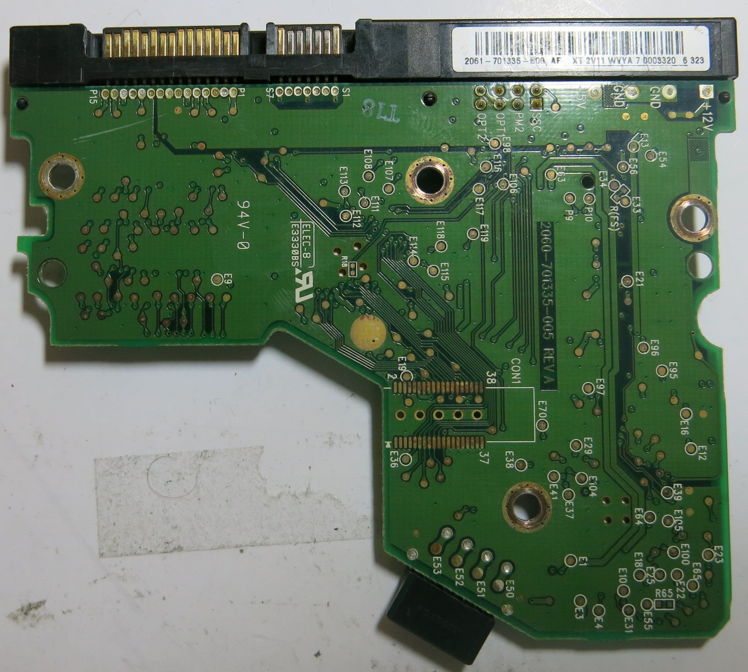 WESTERN DIGITAL WD2500JS-00MHB0 2060-701335-005 REV A PCB