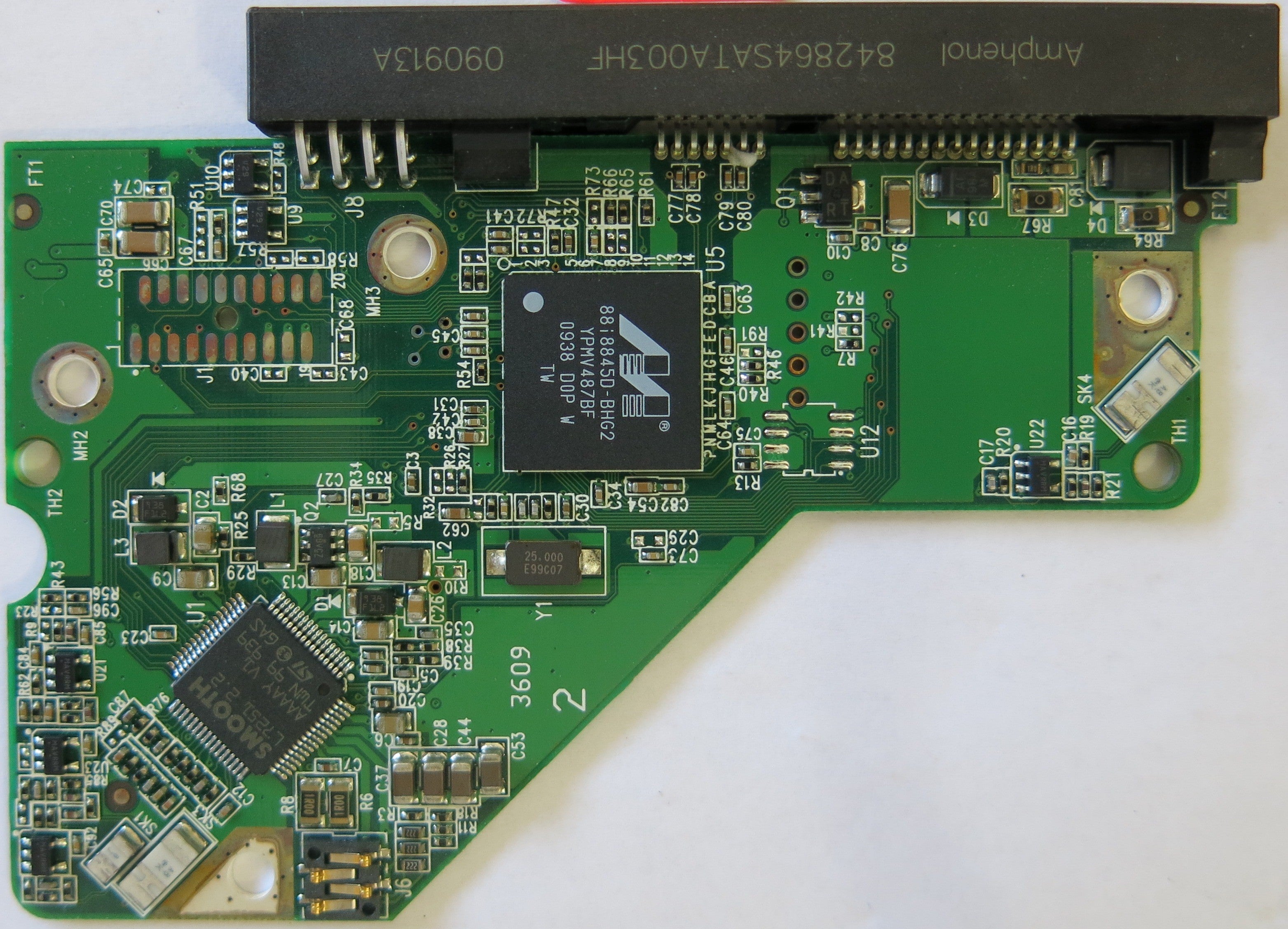 WD2502ABYS-02B7A0 2060-701537-004 REV A PCB