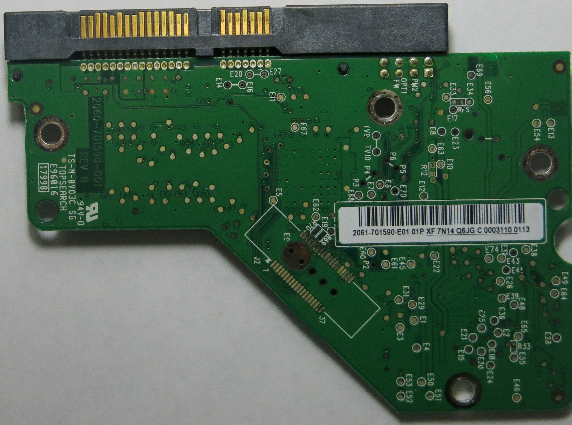 WESTERN DIGITAL WD3200AAJS-65M0A0 2060-701590-001 REV A PCB