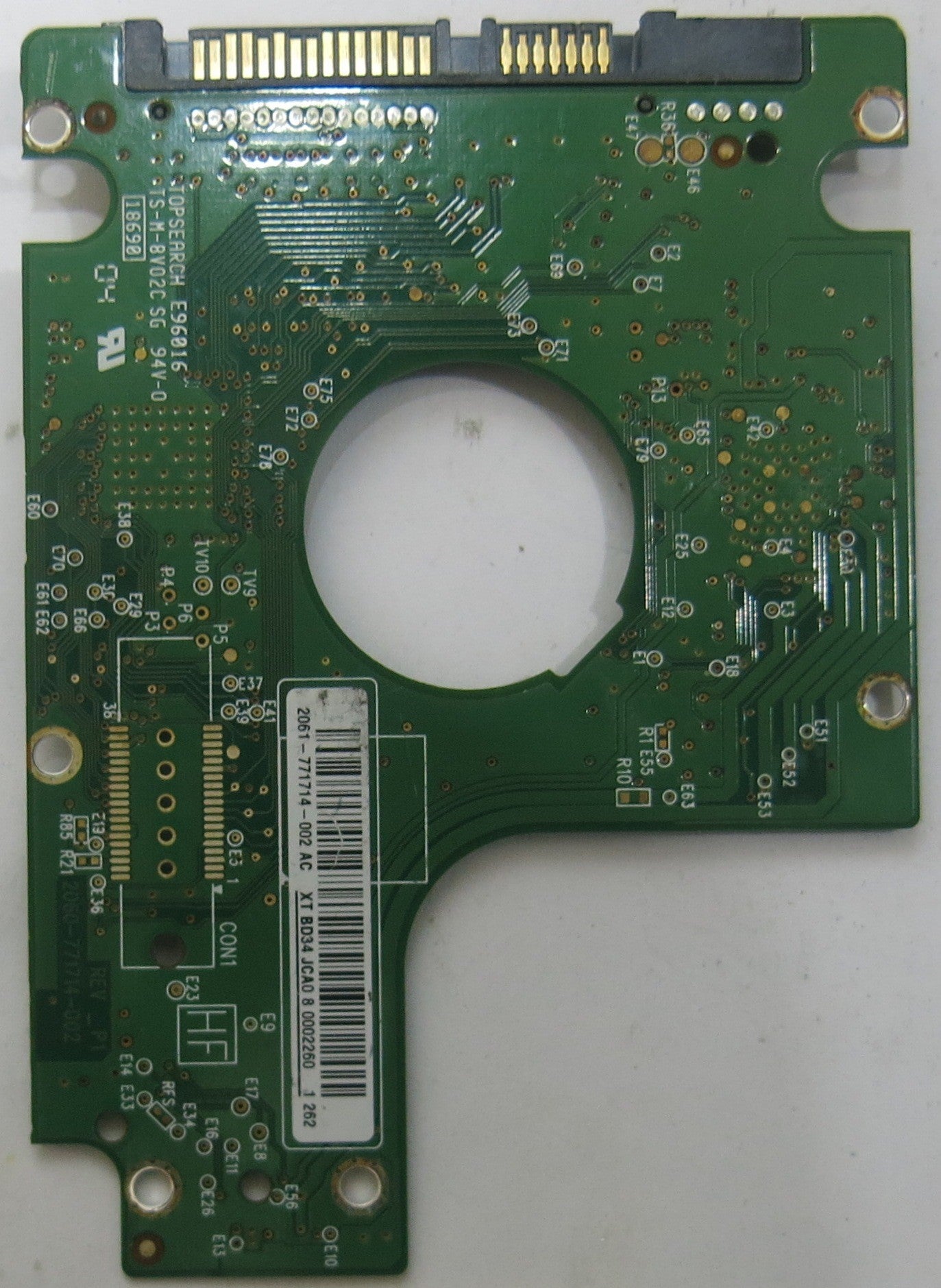 WESTERN DIGITAL WD3200BEKT-00KA9T0 2060-771714-002 REV P1 PCB