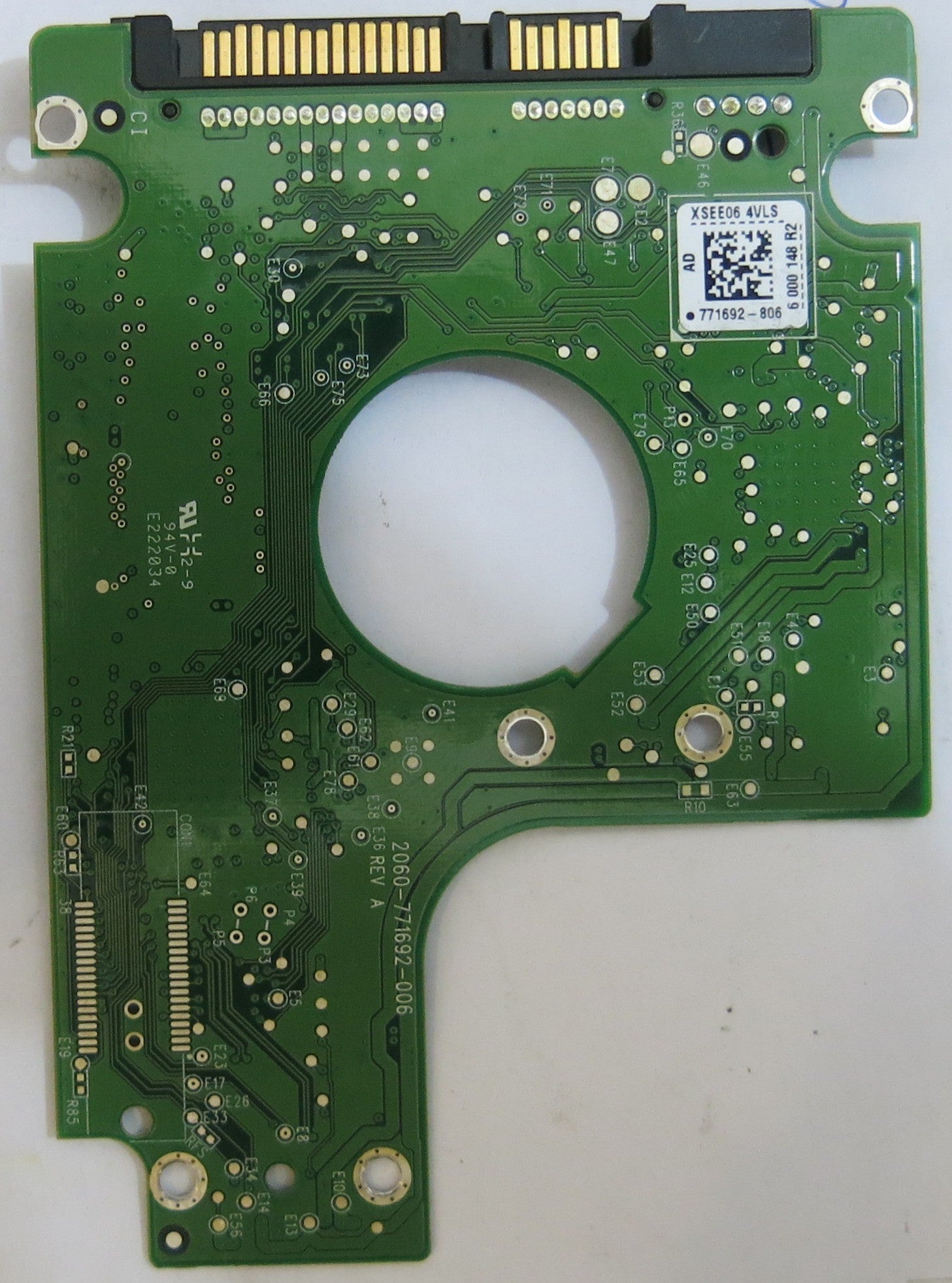 WESTERN DIGITAL WD3200BEKT-75PVMT1 2060-771692-006 REV A PCB
