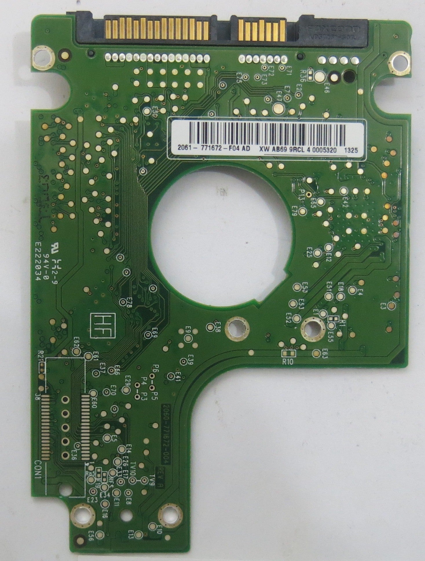 WESTERN DIGITAL WD3200BEVT-00A23T0 2060-771672-004 REV A PCB