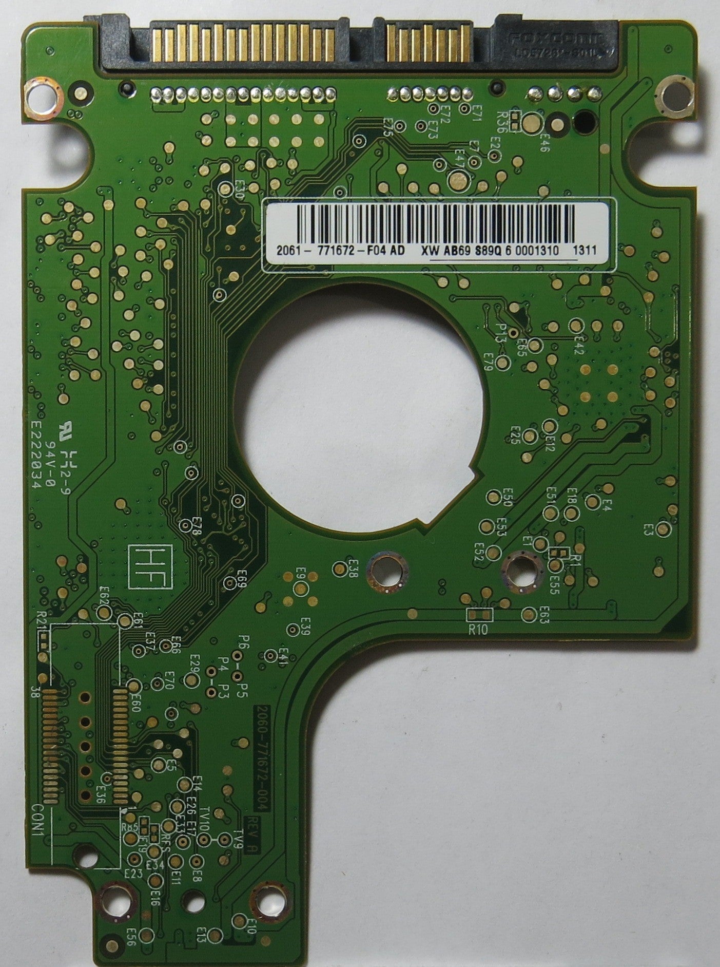 WESTERN DIGITAL WD3200BEVT-22A23T0 2060-771672-004 PCB