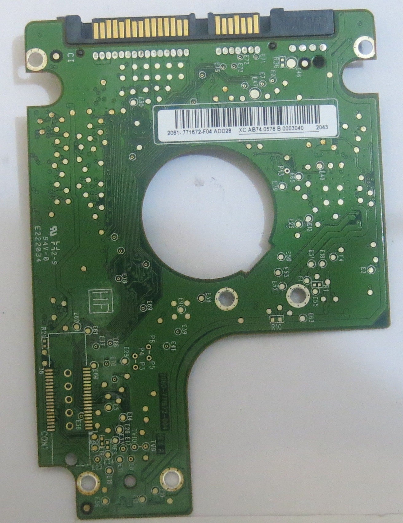 WESTERN DIGITAL WD3200BEVT-22A23T0 2060-771672-004 REV A PCB