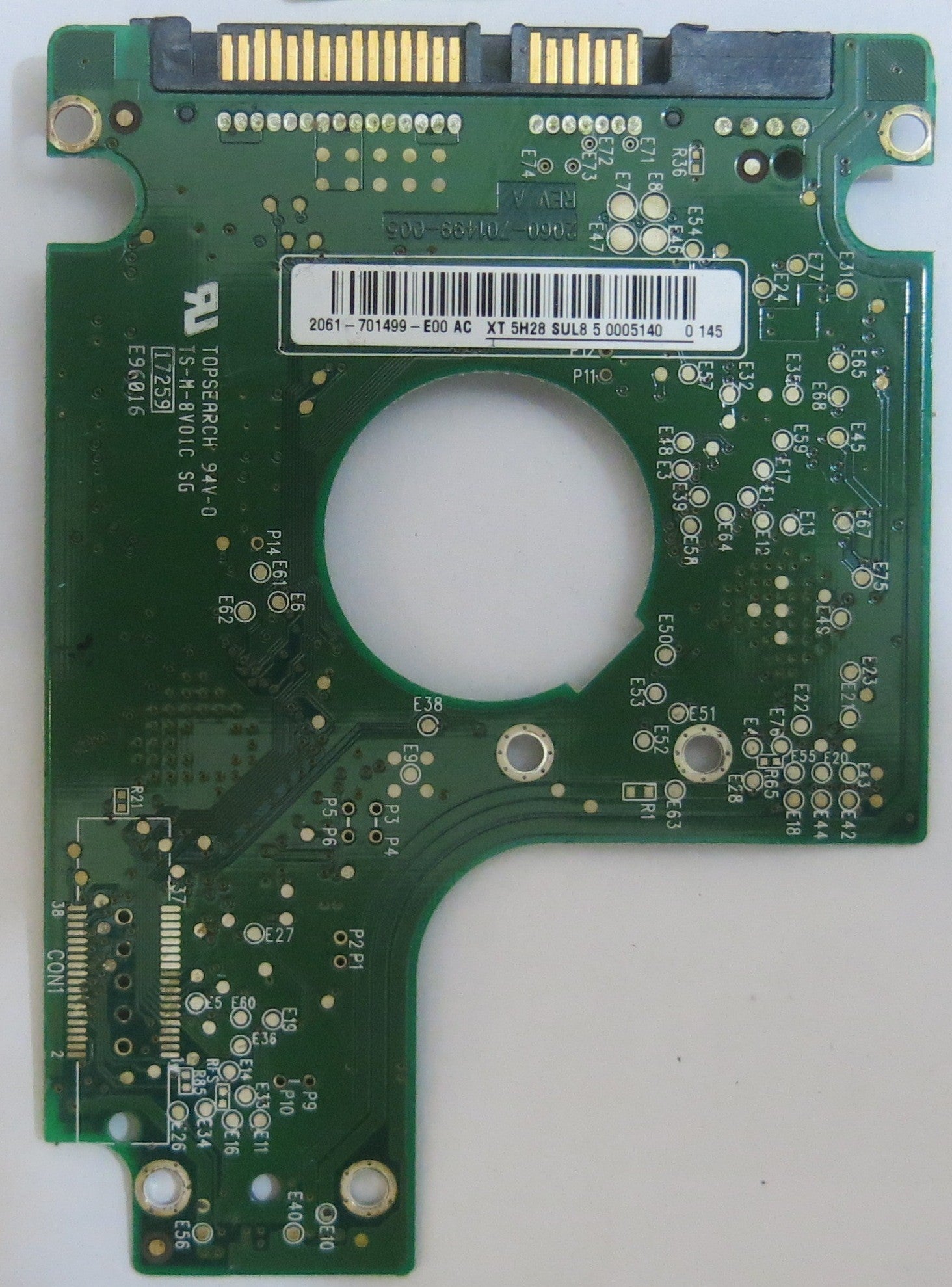 WESTERN DIGITAL WD3200BEVT-22ZCT0 2060-701490-005 REV  A PCB