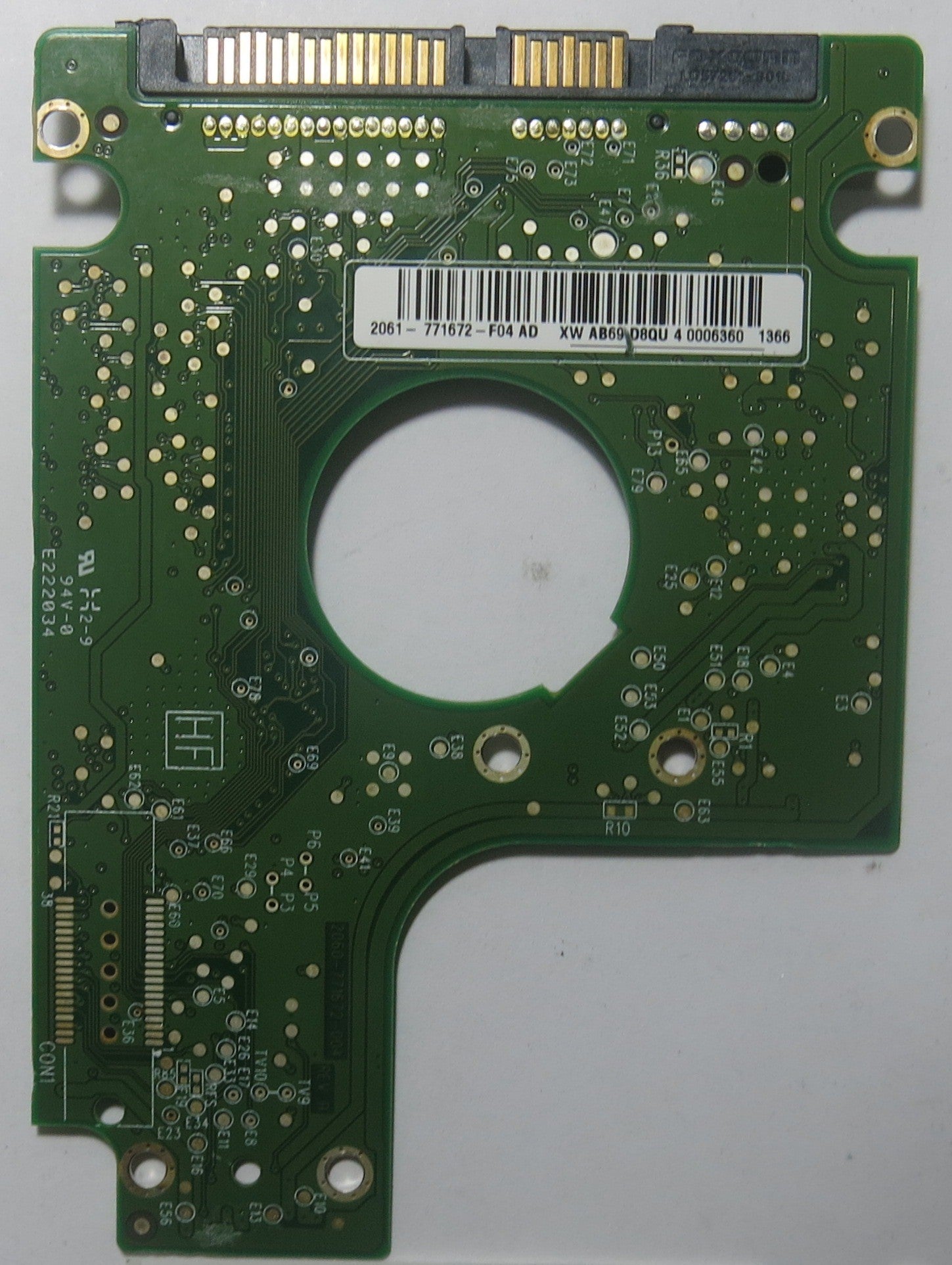 WESTERN DIGITAL WD3200BEVT-60A23T0 2060-771672-004 REV A PCB