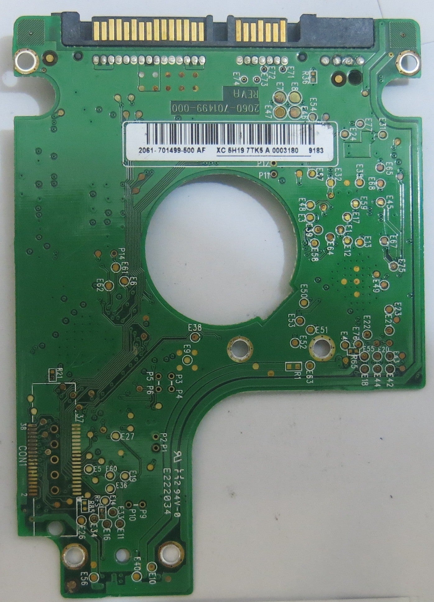 WESTERN DIGITAL WD3200BEVT-60ZCT1 2060-701499-000 REV A PCB