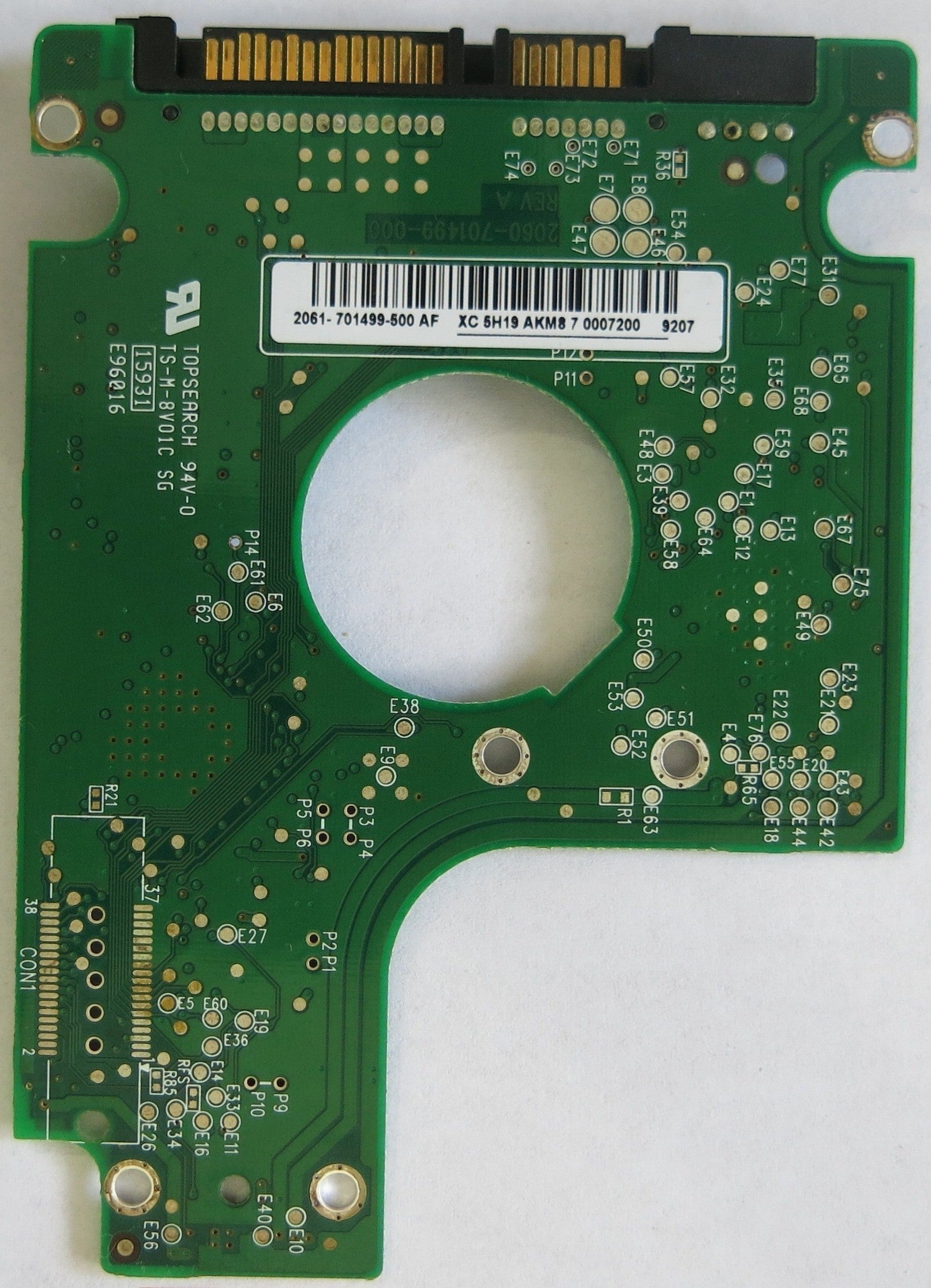 WESTERN DIGITAL WD3200BEVT-60ZCT1 DCM DBYTJBBB  PCB2060-701499-000 REV A