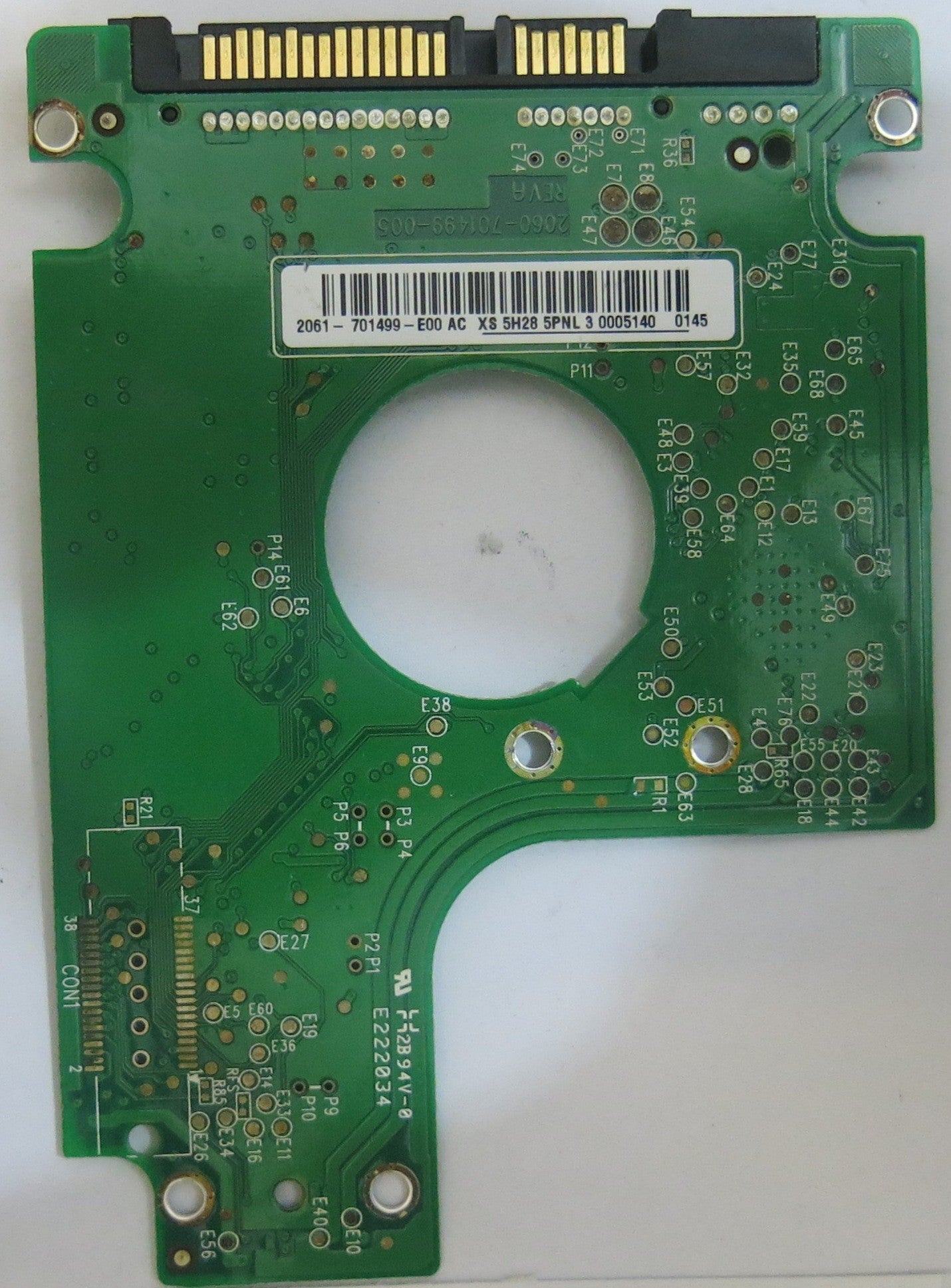 WESTERN DIGITAL WD3200BEVT-75ZCT2 2060-701499-005 REV A PCB