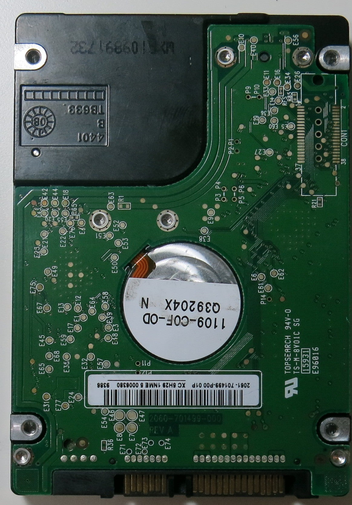 WESTERN DIGITAL WD3200BEVT-75ZCT2 PN FW DHCT2HBB 320.GB