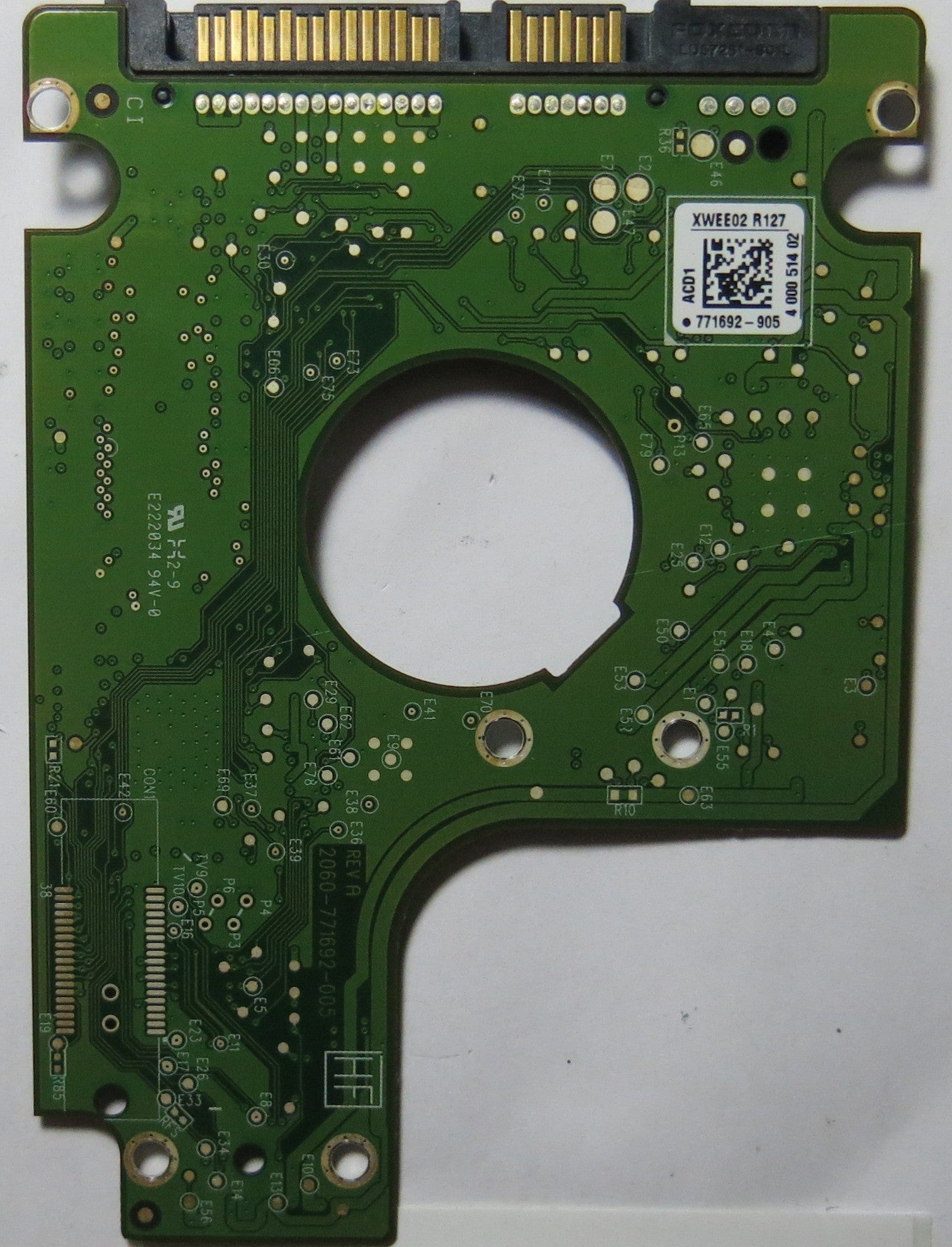 WESTERN DIGITAL WD3200BPVT-00HXZT1 2060-771692-005 PCB