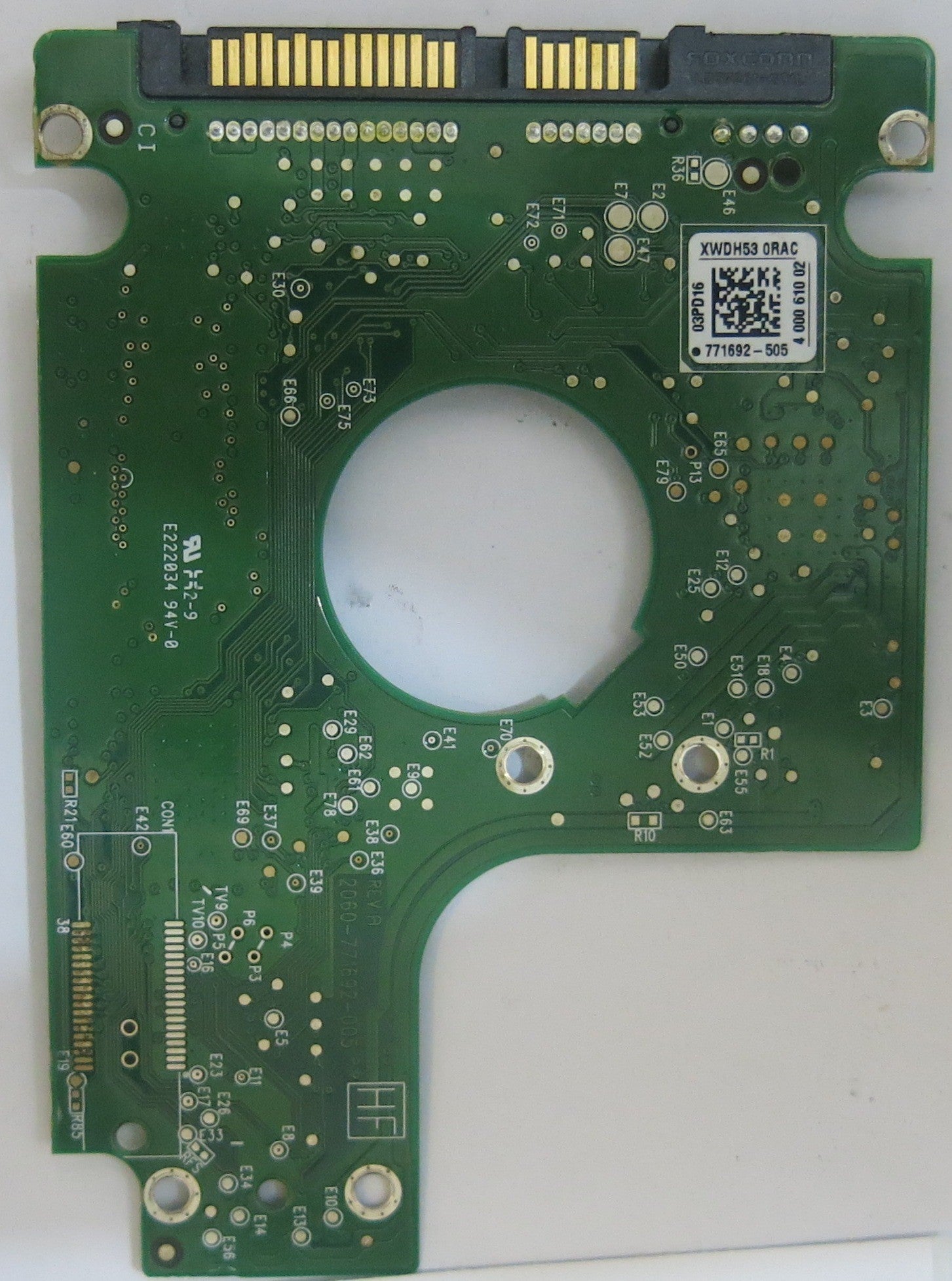 WESTERN DIGITAL WD3200BPVT-00HXZT1 2060-771692-005 REV A PCB