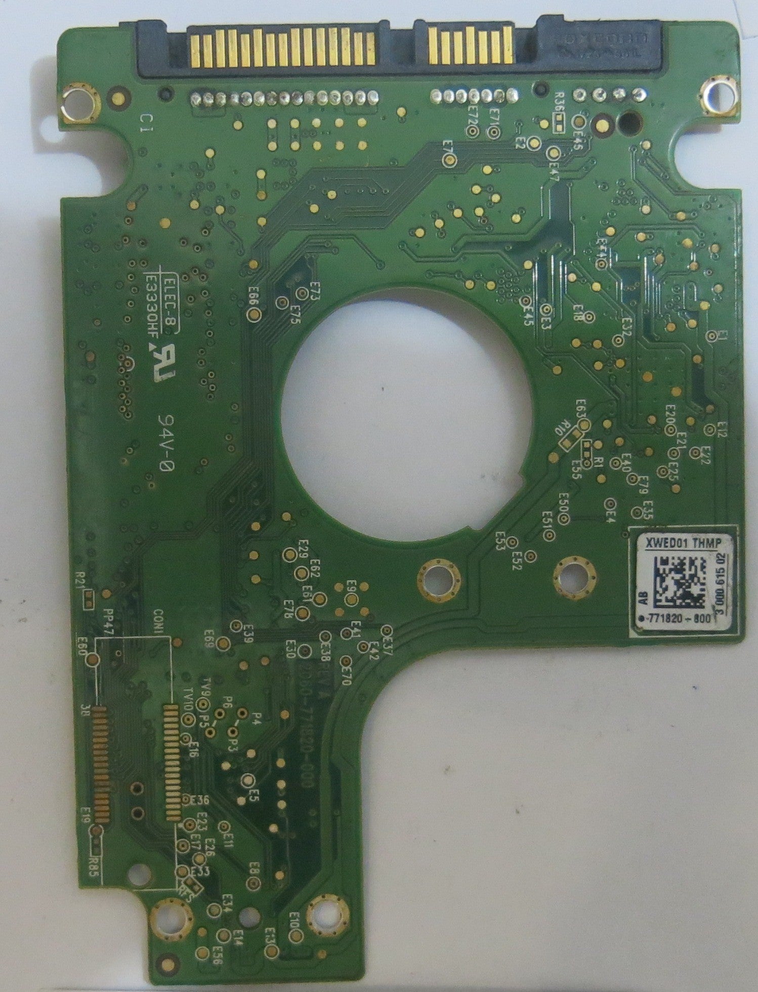 WESTERN DIGITAL WD3200BPVT-22JJ5T0 2060-701820-000 REV A  PCB