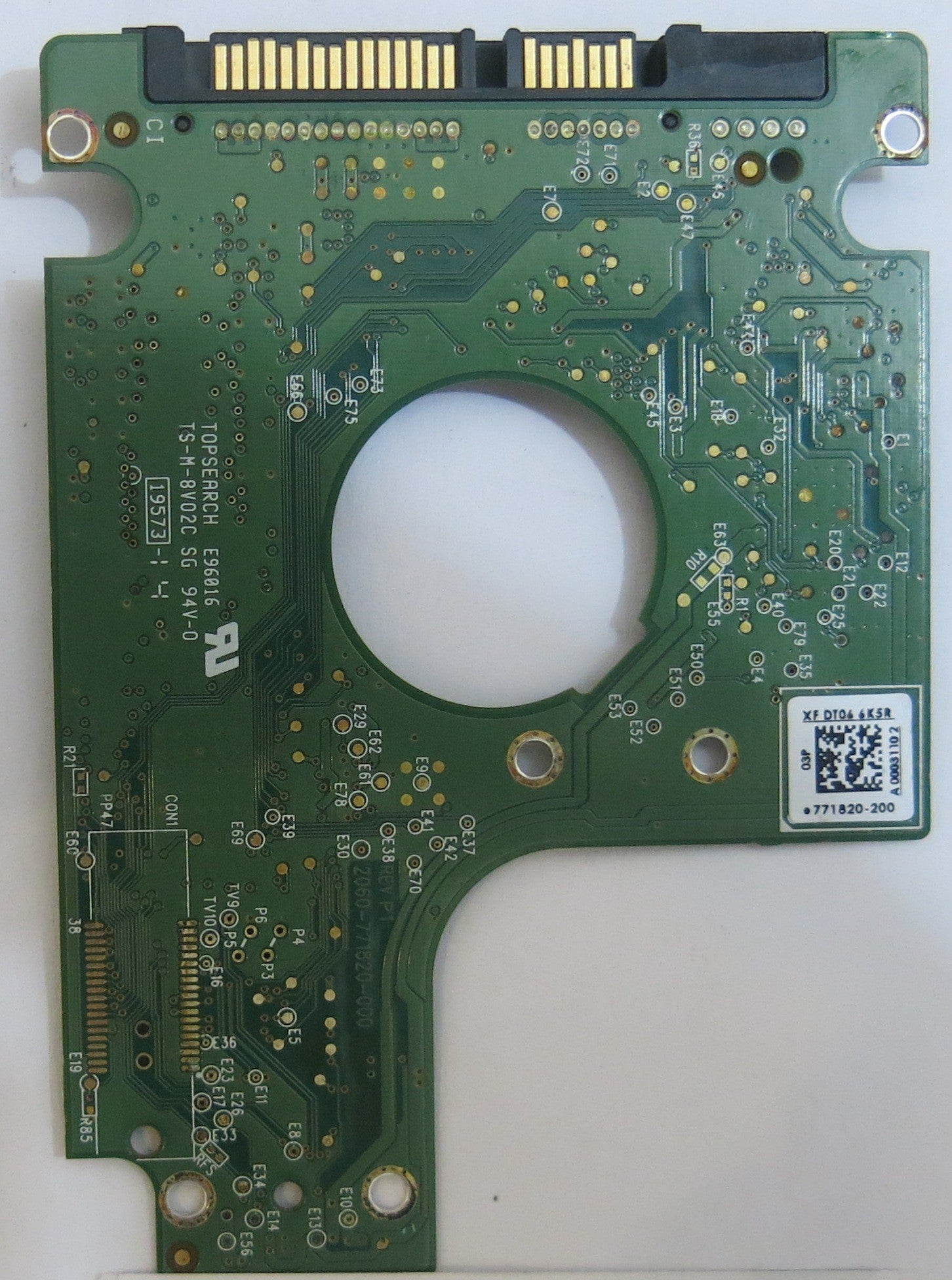 WESTERN DIGITAL WD3200BPVT-22JJ5T0 2060-771820-000 REV P1 PCB