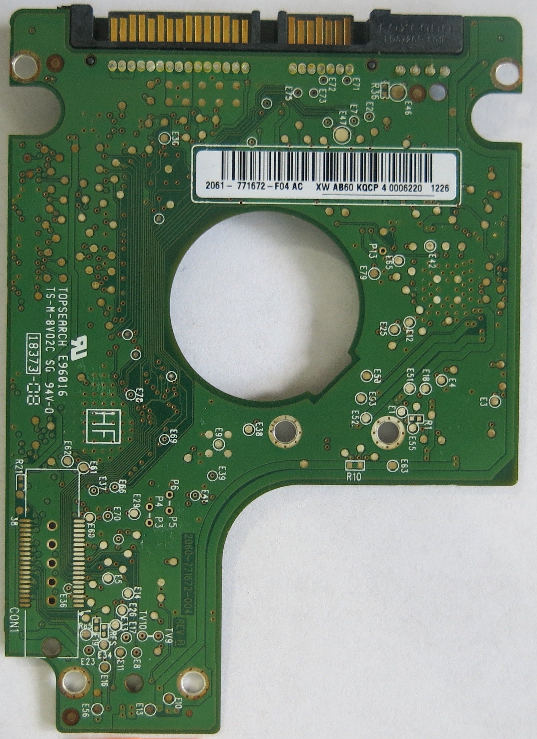 WESTERN DIGITAL WD320BEVT-60A23T0 DCM WA092B931 2060-771672-004 REV A PCB