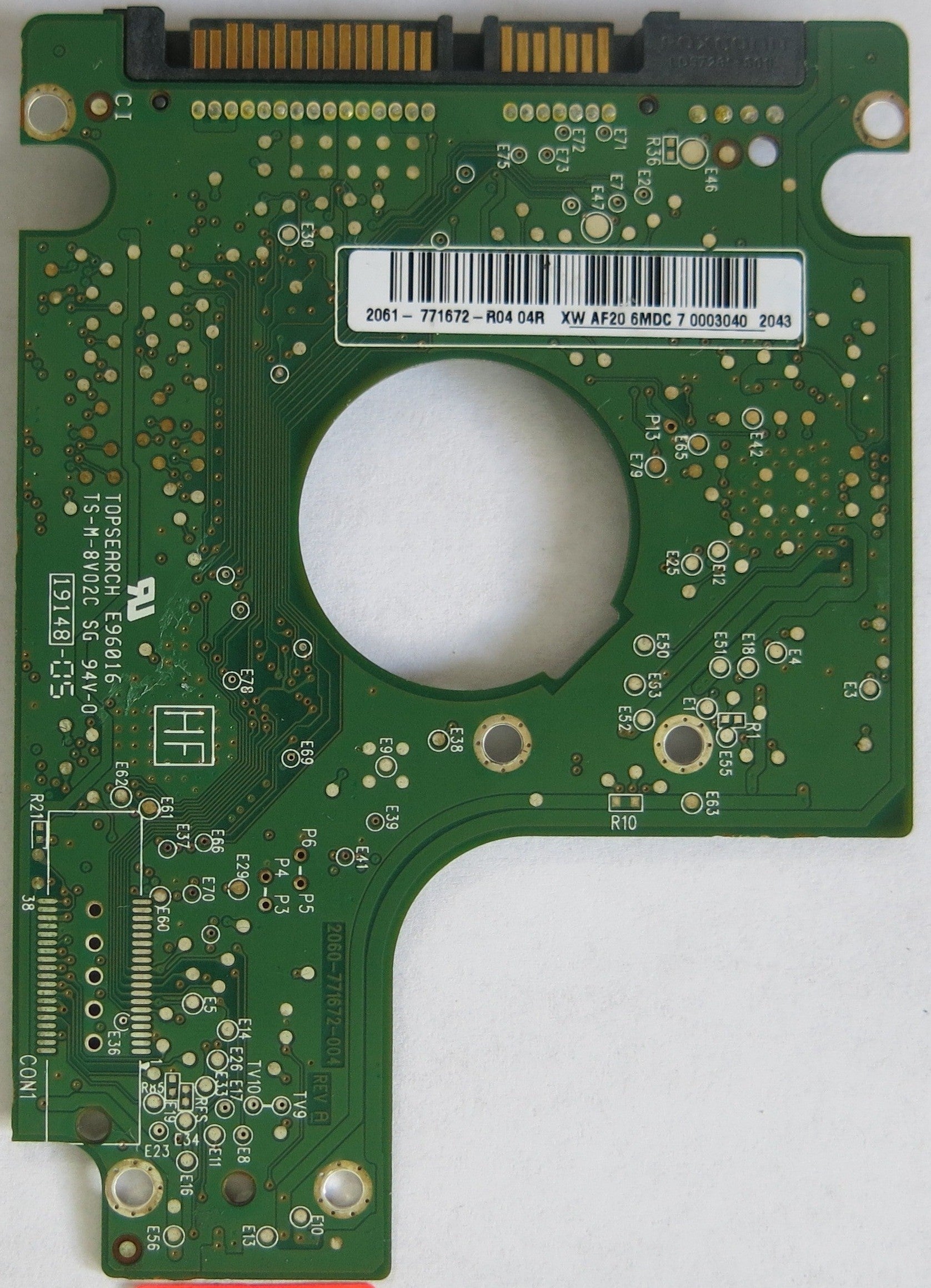 WESTERN DIGITAL WD320BPVT-75ZEST0 DCM HHMTJHK  2060-771672-004 REV A PCB