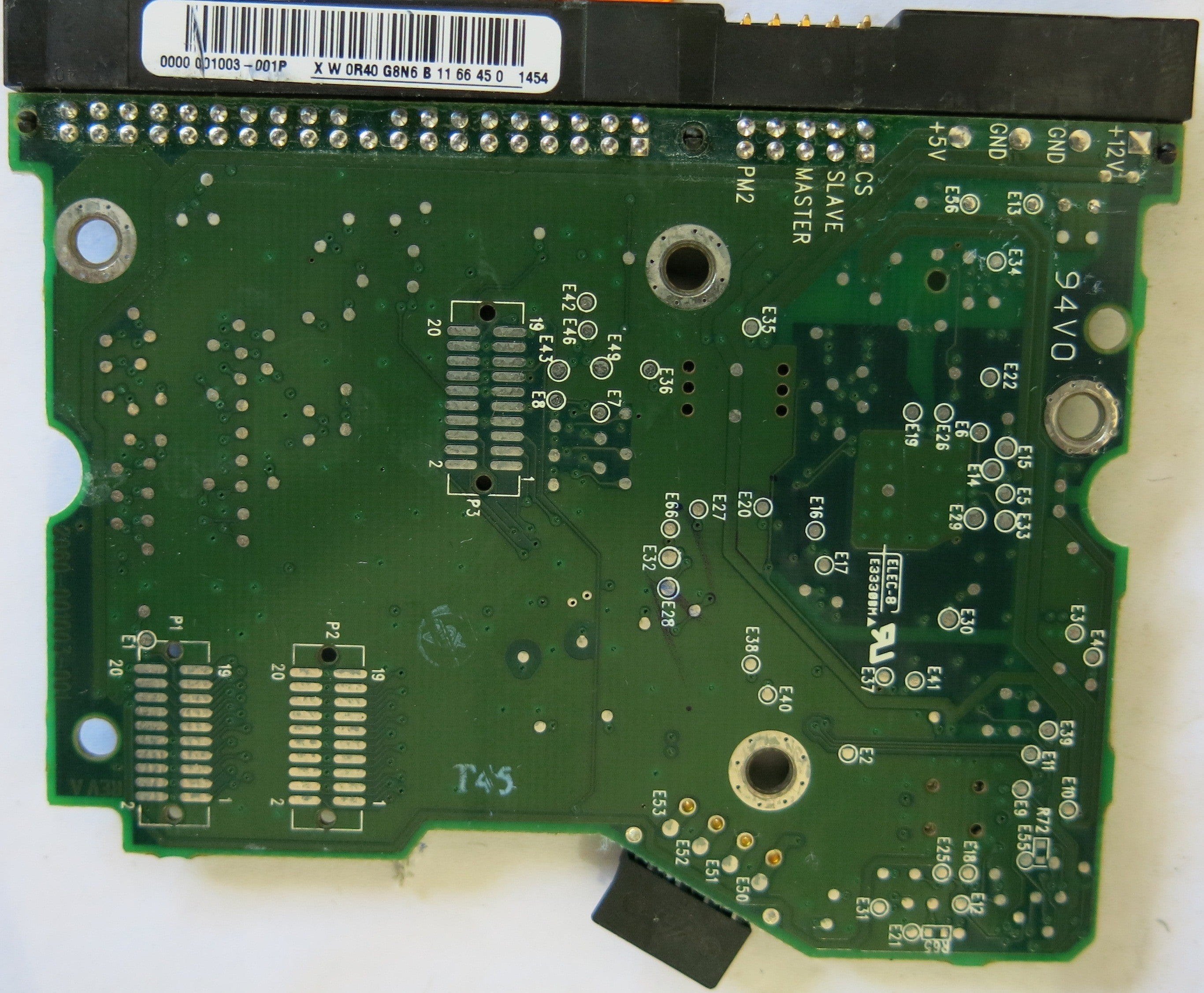 WESTERN DIGITAL WD400BB-00AUA1 2060-001003-001 REV A PCB