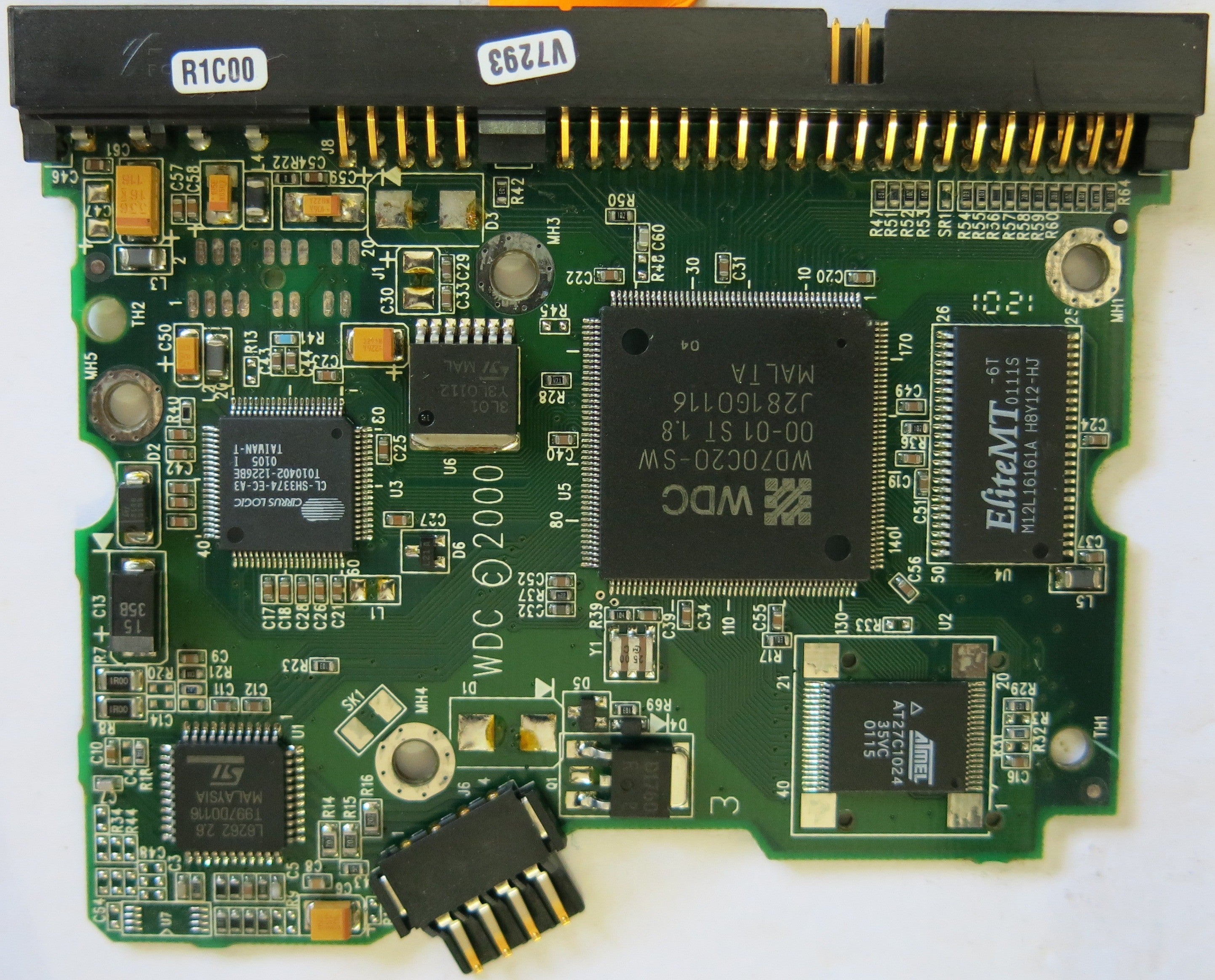 WESTERN DIGITAL WD400BB-00AUA1 2060-001003-001 REV A PCB
