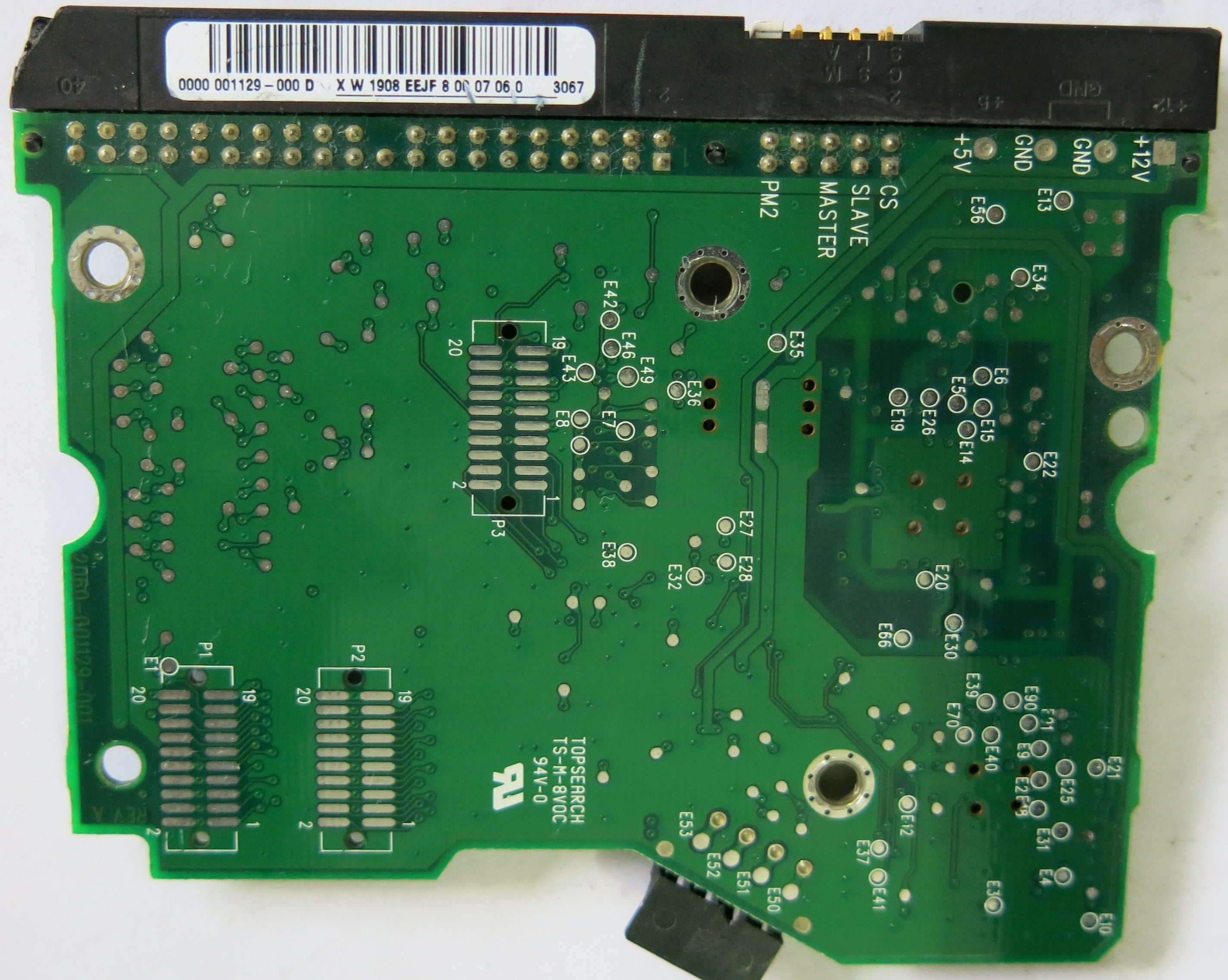 WESTERN DIGITAL WD400BB-00DEA0 2060-001129-001 REV A PCB