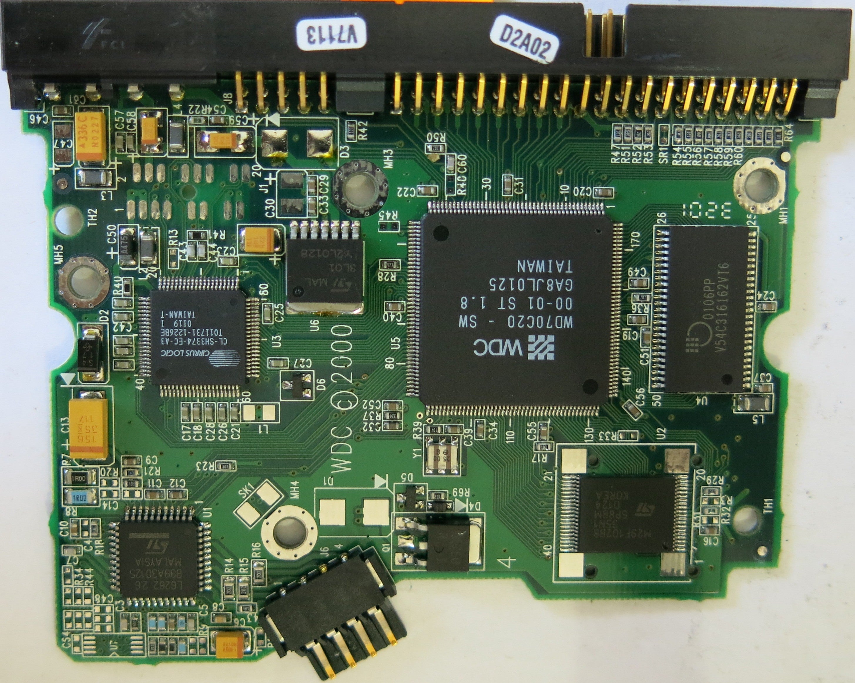 WESTERN DIGITAL WD400BB-53AUA1 2060-001003-001 REV A PCB
