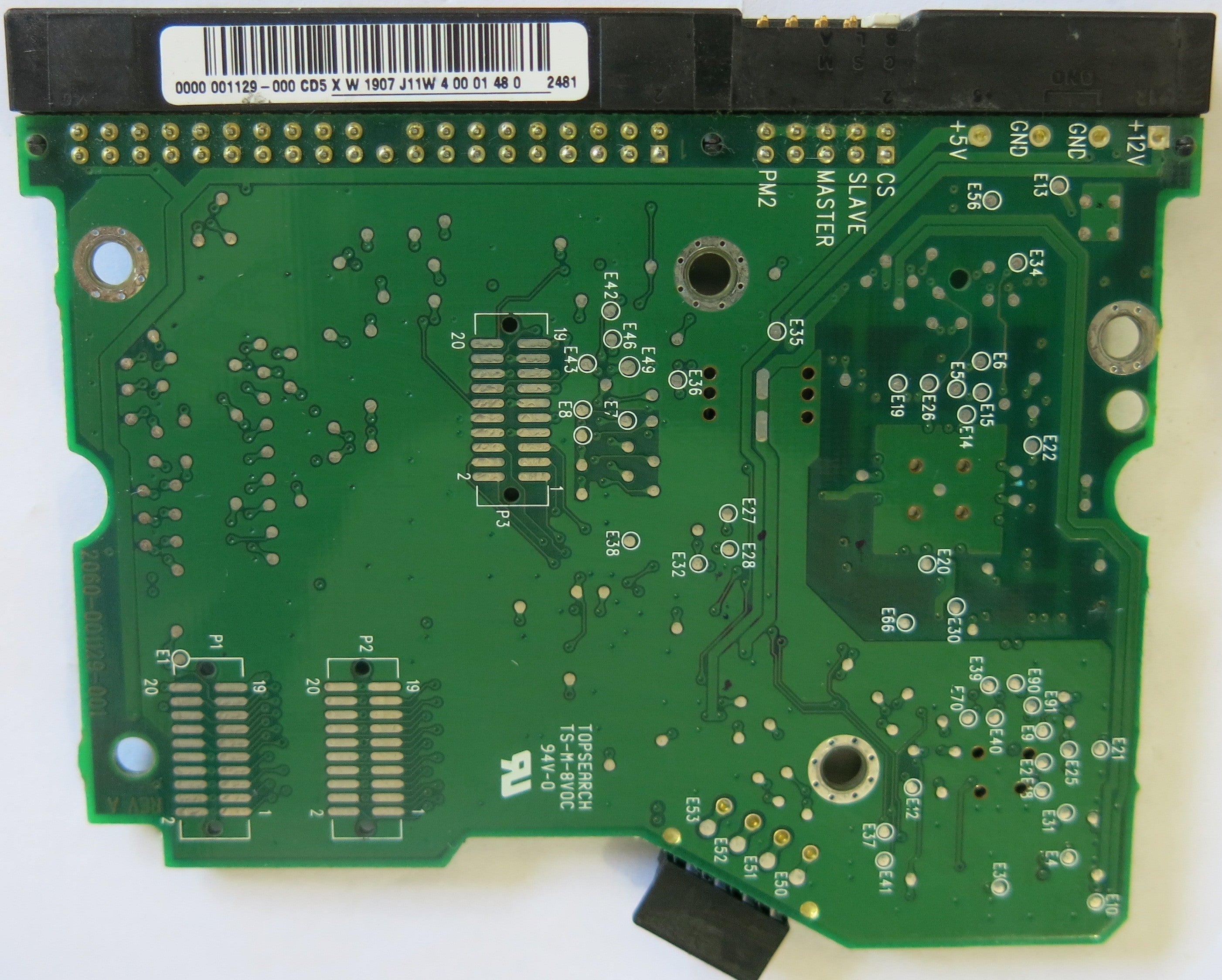 WESTERN DIGITAL  WD400BB-53DEA0 2060-001129-001 REV A PCB