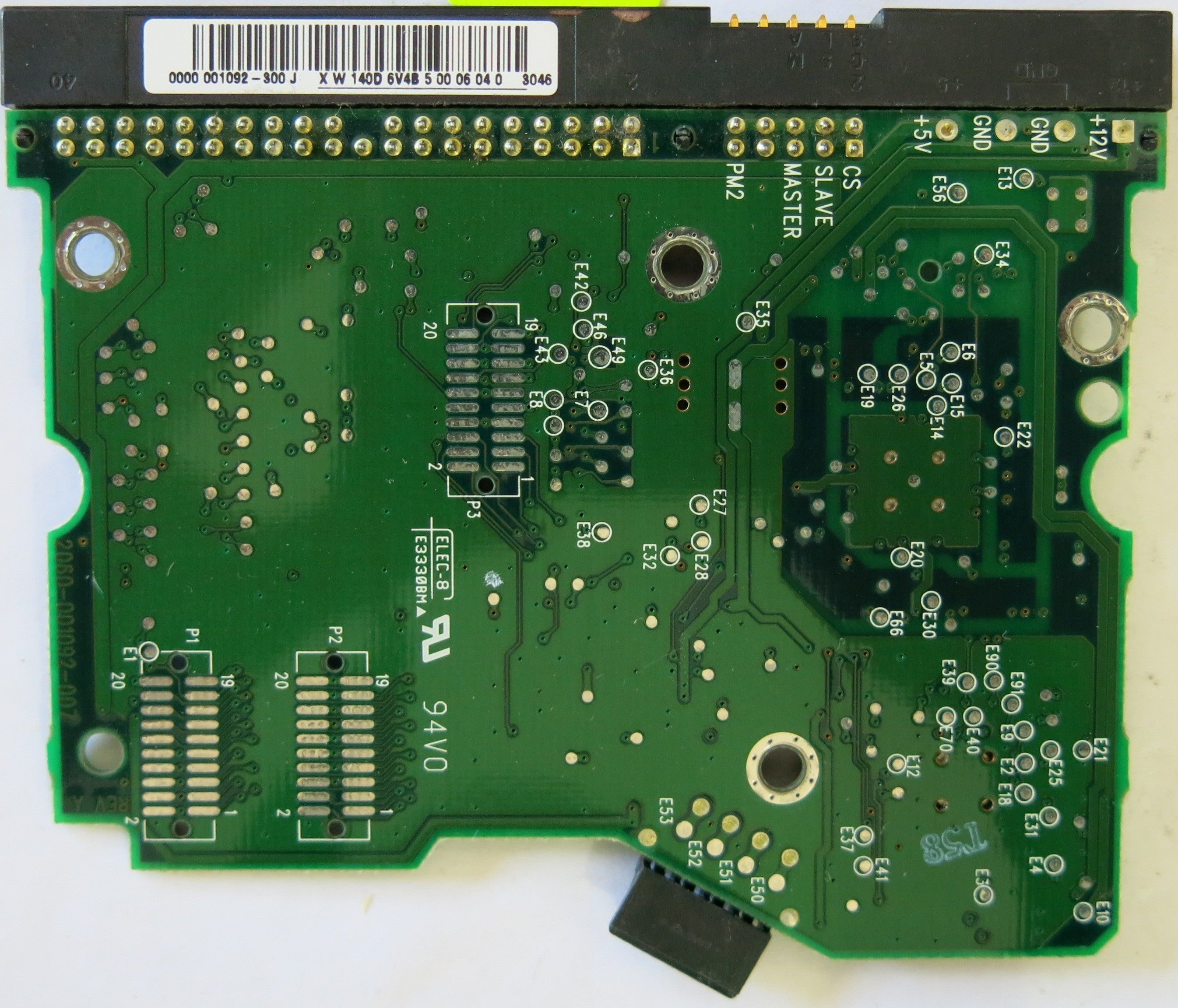 WESTERN DIGITAL WD400BB-60CJ0 PCB 2060-001092-002 REV A