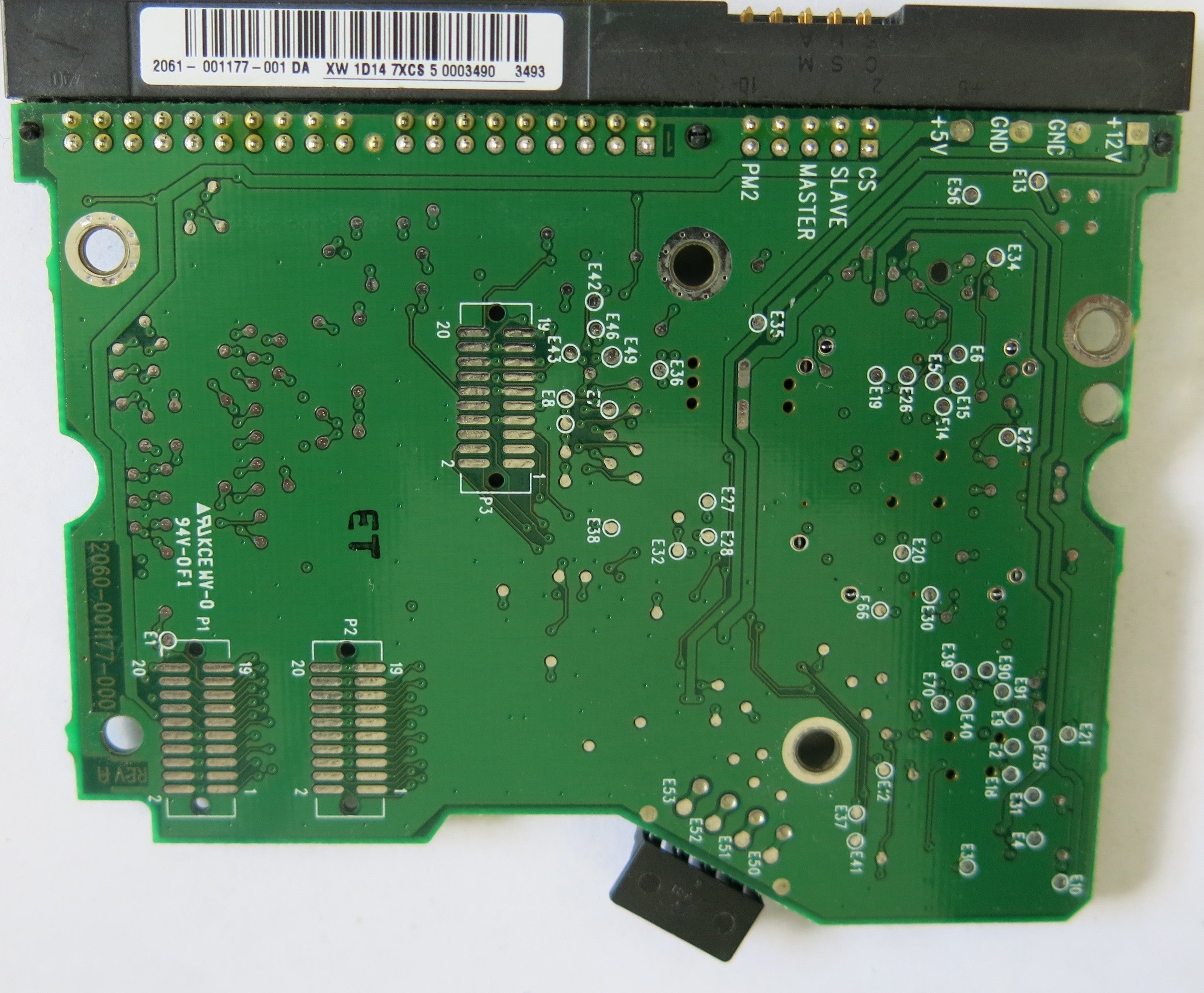 WESTERN DIGITAL WD400BB-60DGA0 DCM DSCHNT2AH  2060-001177-000 REV A PCB