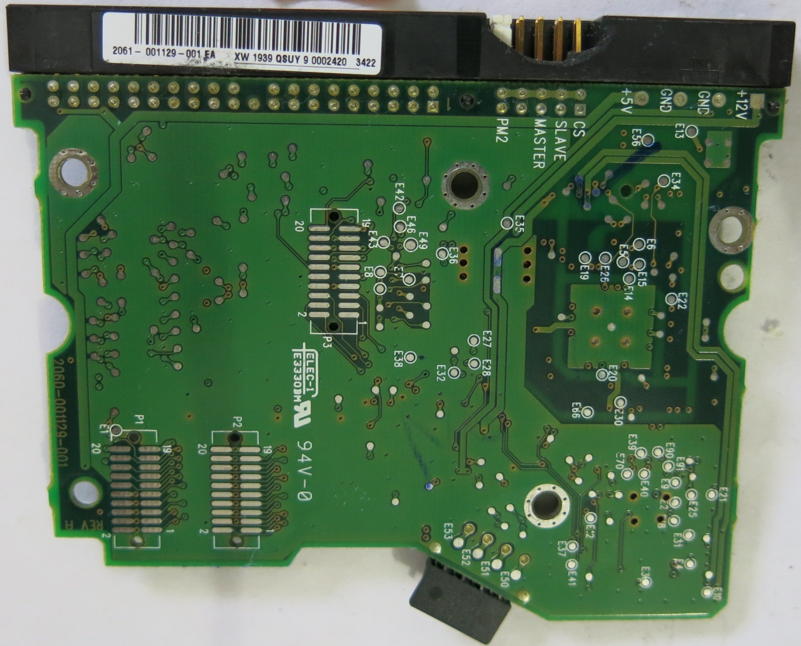 WESTERN DIGITAL  WD400BB-75DEA0  2060-001129-001 REV A PCB