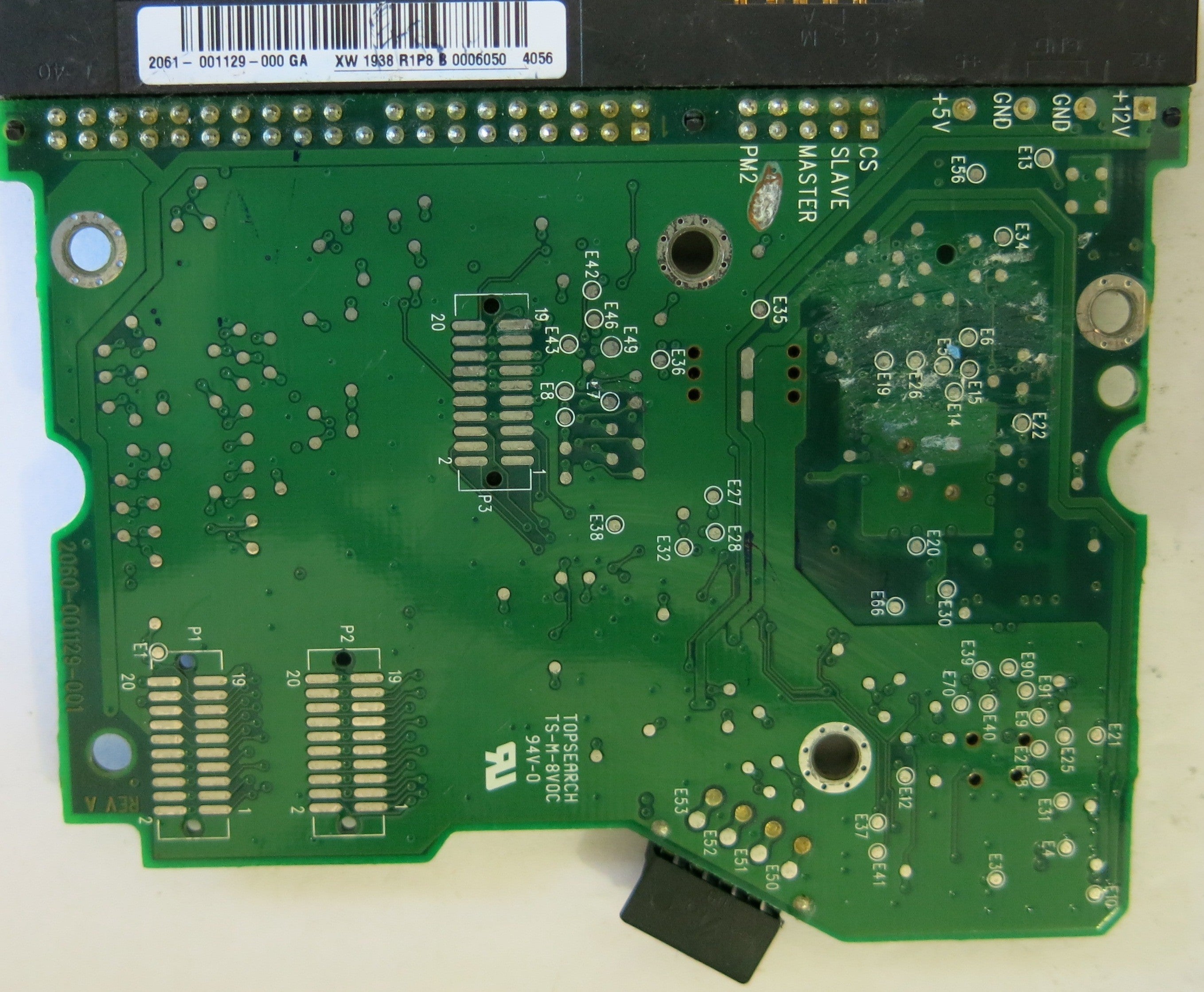 WESTERN DIGITAL  WD400BB- 75DEA0 2060-001129-001 REV A PCB