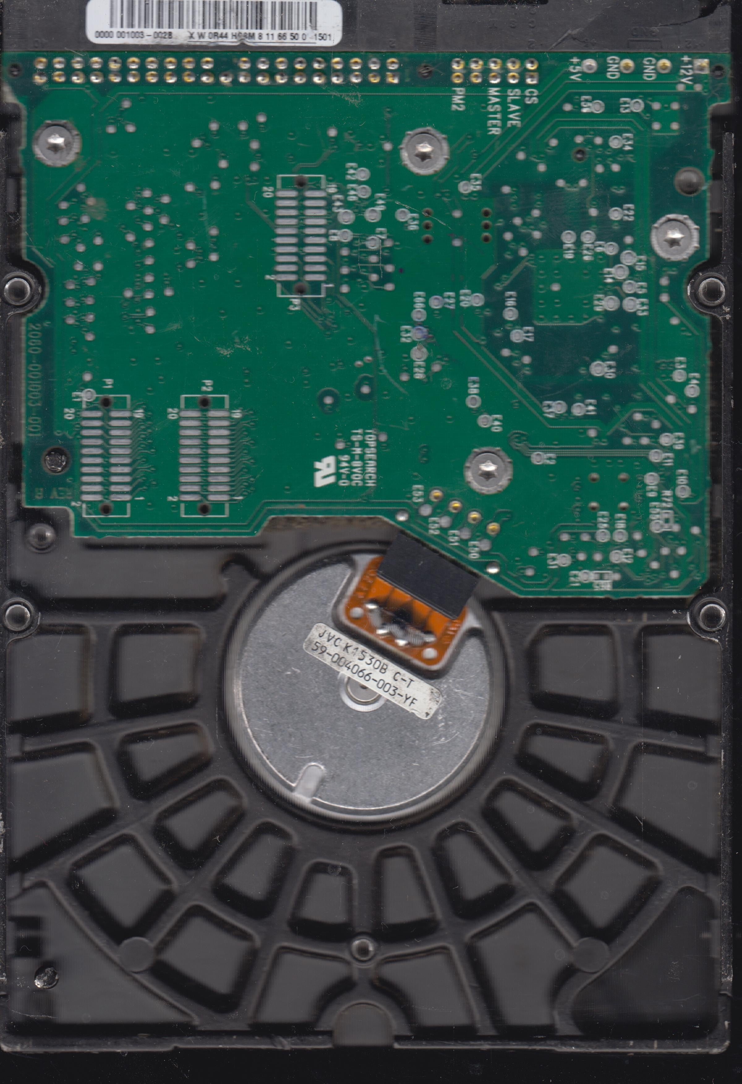 WD400BB-75UA1, PCB: 2060-001003-001, Serial Number: WMA6R4101853, 40GB