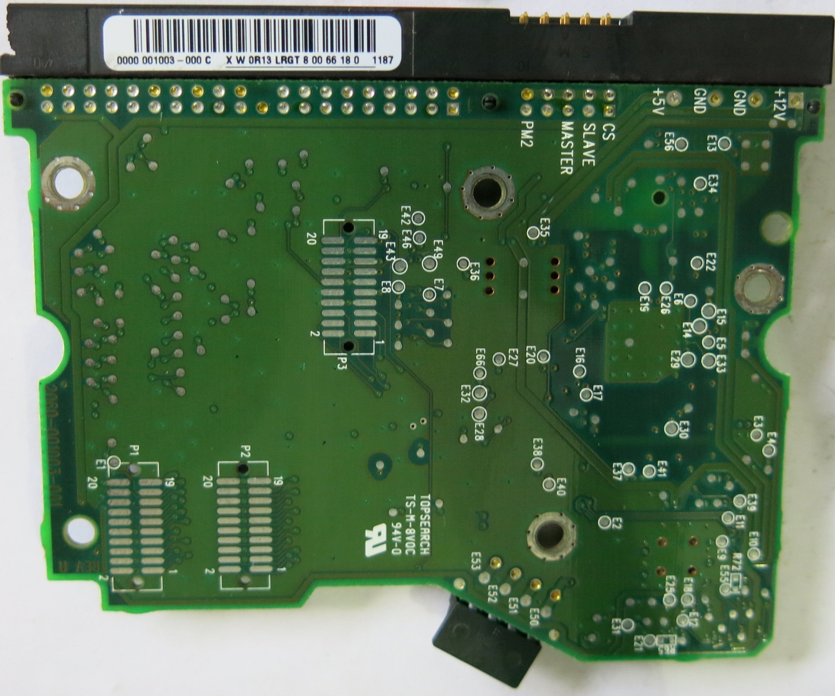 WESTERN DIGITAL WD400BB53AUA1 2060-001003-001 REV A PCB
