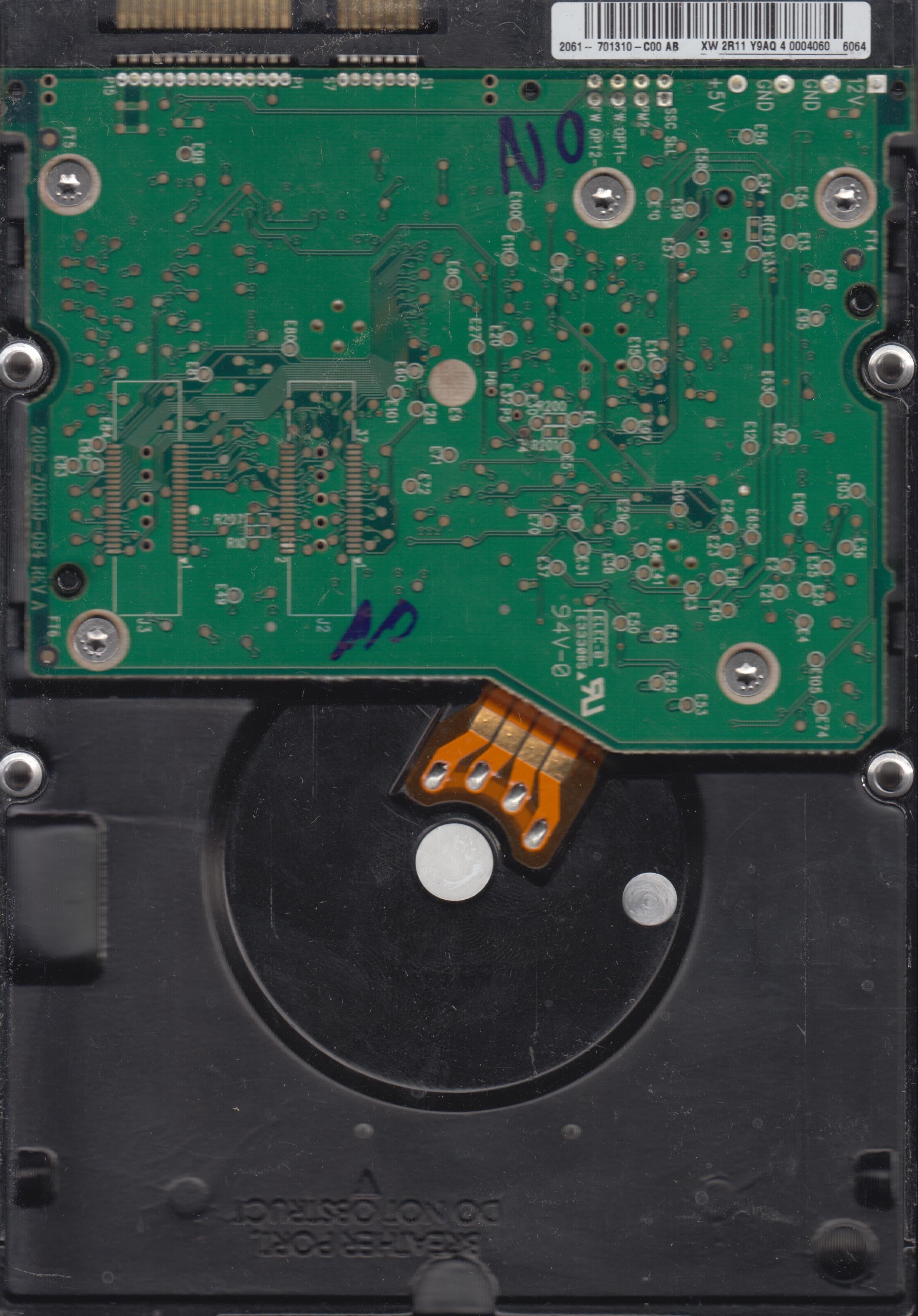 Model:&nbsp;WD400YR-01PLB0,&nbsp; PCB:&nbsp;2060-701310-004 REV A&nbsp;&nbsp; Serial Number:WMAMY1084028&nbsp;&nbsp; 400GB 3.5