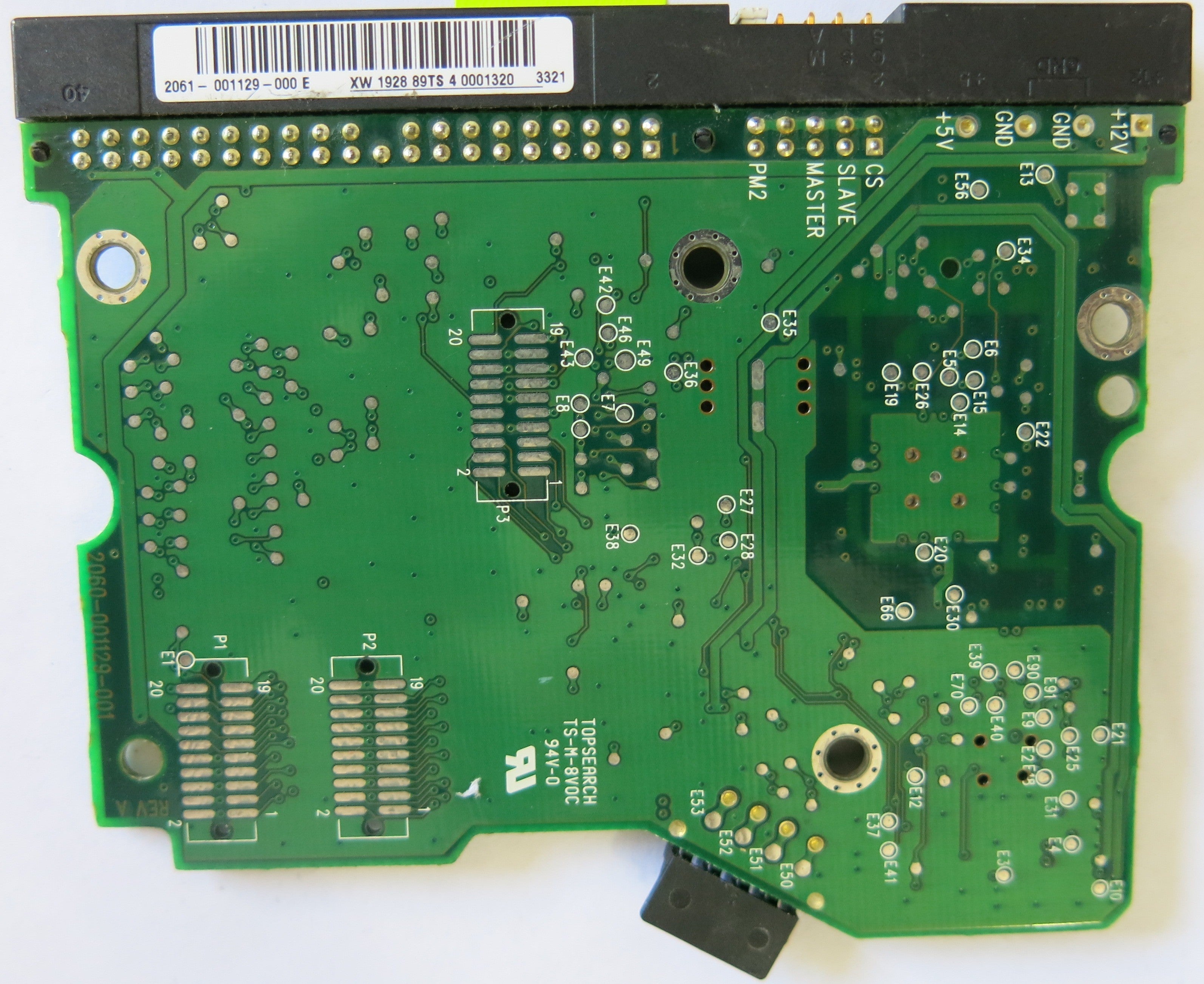 WESTERN DIGITAL WD40BB-75DEA0 2060-001129-001 REV A PCB