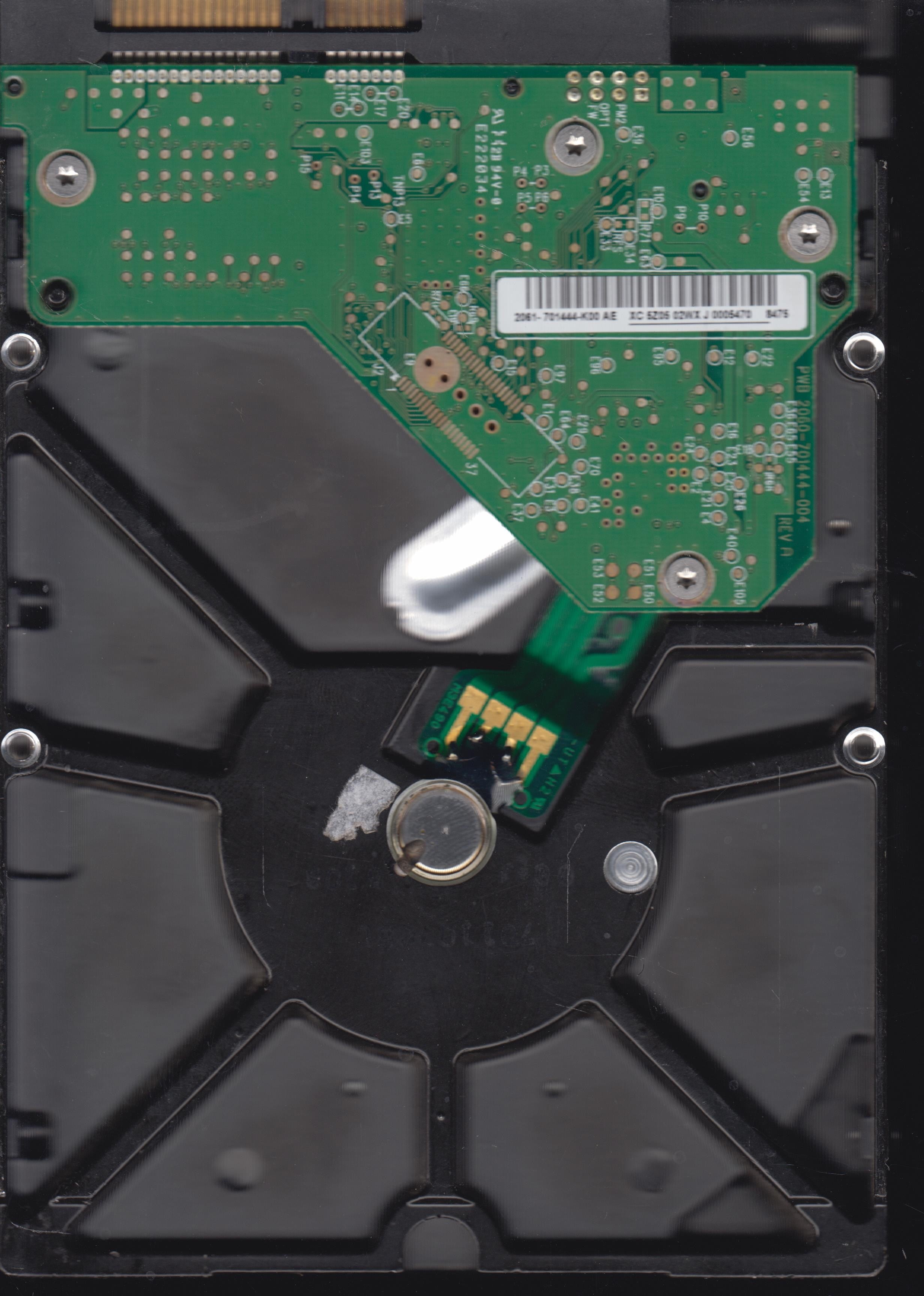 WD5000AACS-00ZUB0,  Serial:WCASU4373571,  500GB 3.5,  PCB:206-701444-004- REV A