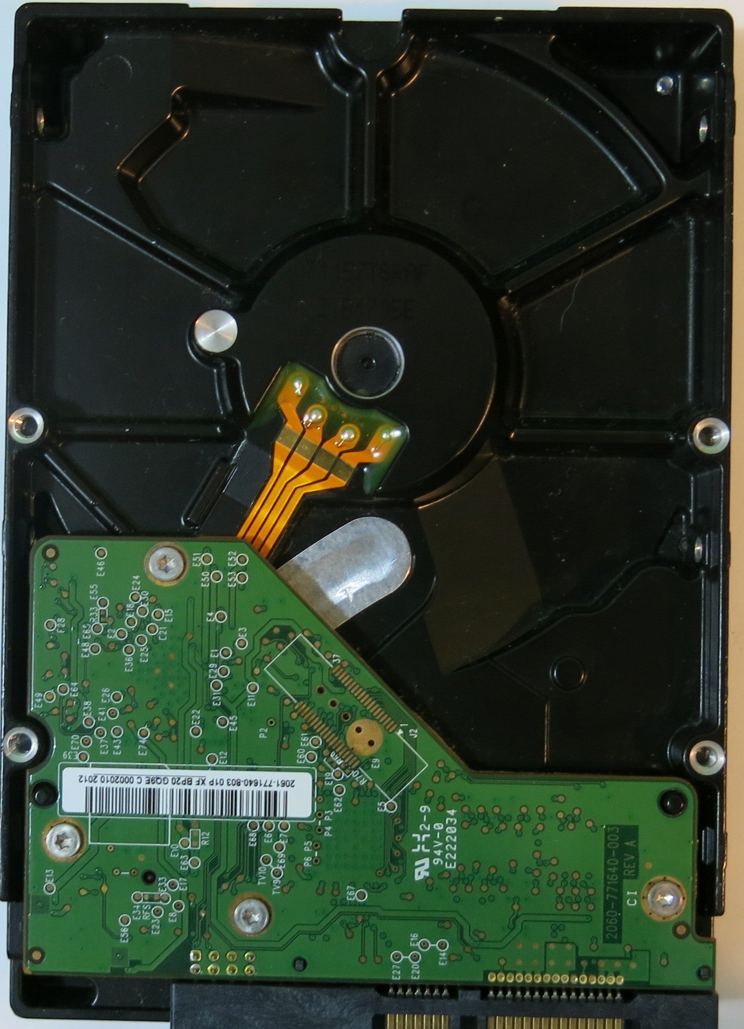 WD5000AADS-56S9B1 PCB: 2060-771640-003 REV A SERIAL NUMBER: WCAV9S015451 500GB