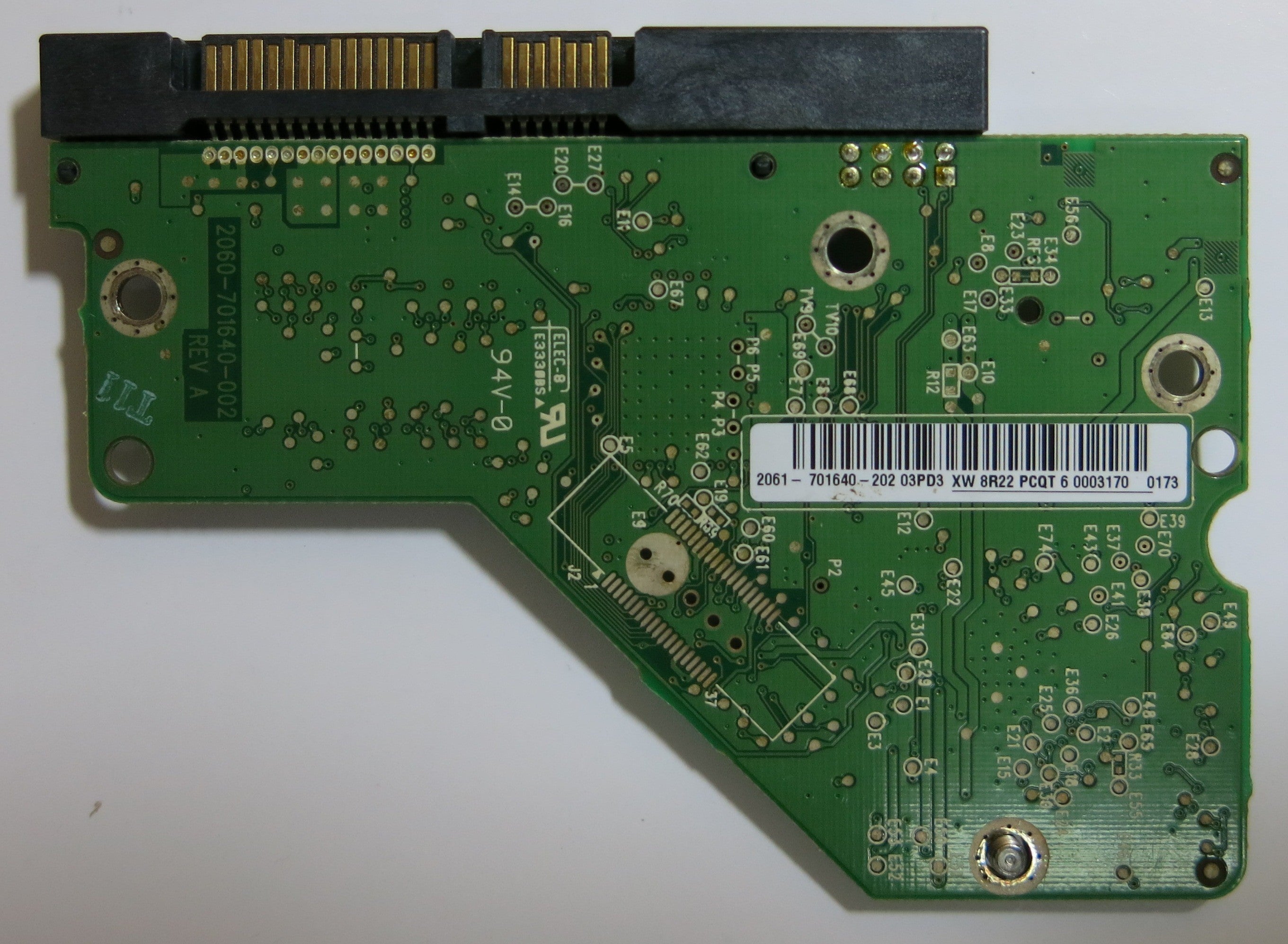WESTERN DIGITAL WD5000AAKS-00V1A0 2060-701640-002 REV A PCB