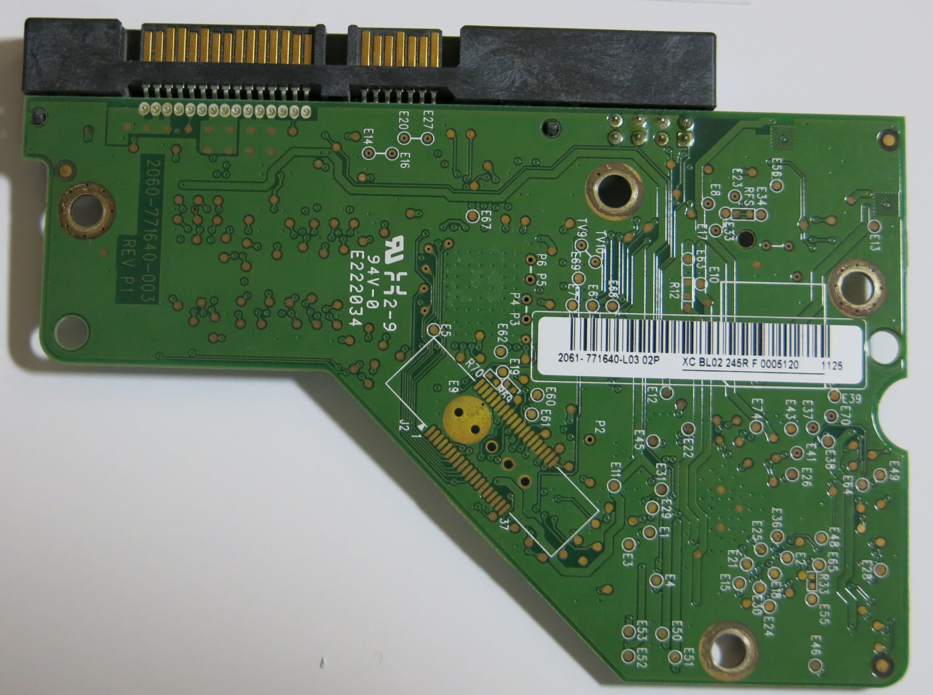 WESTERN DIGITAL WD5000AAKS-60Z1A0 2060-771640-003 REV P1 PCB