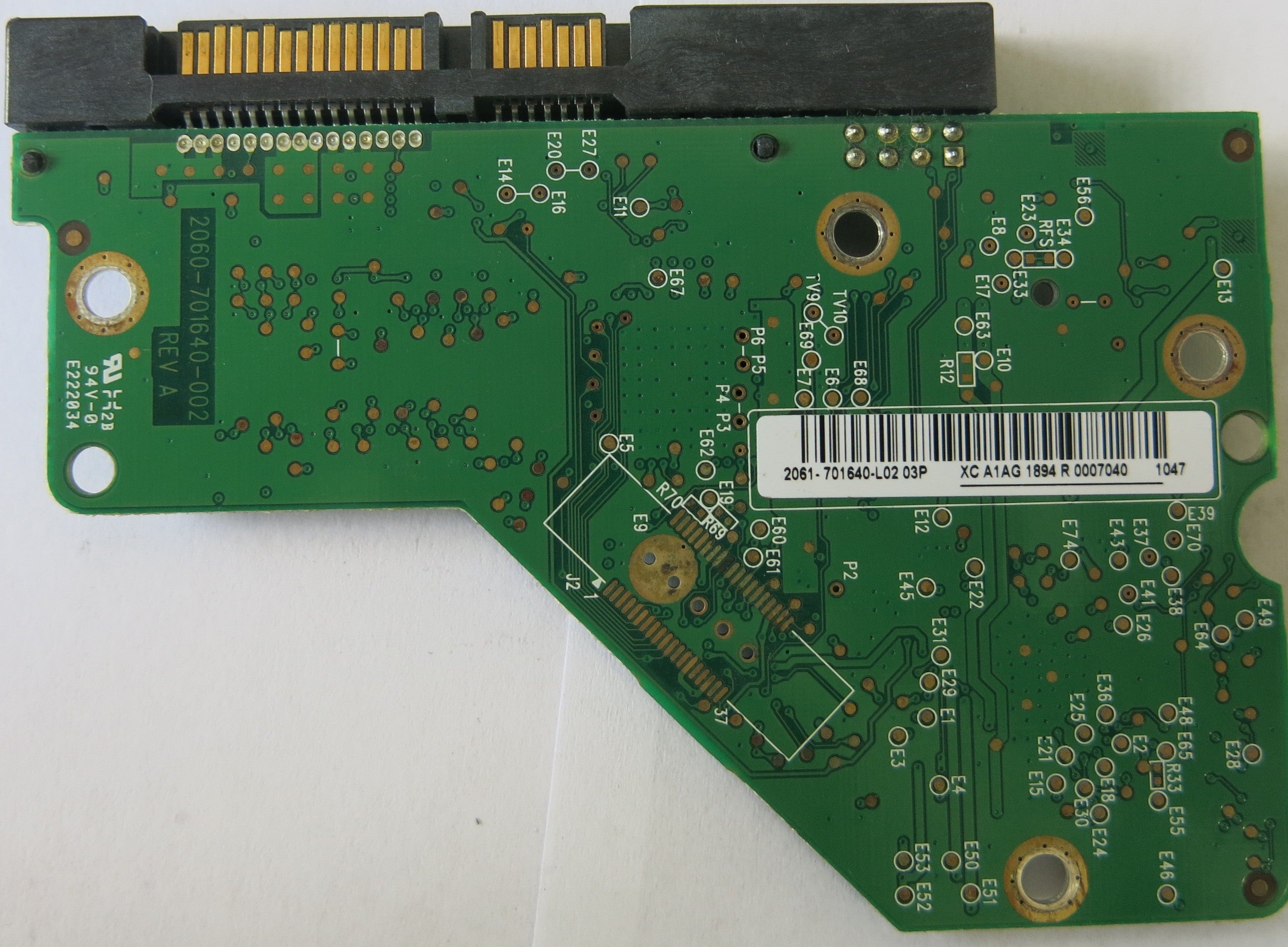 WESTERN DIGITAL WD5000AAKS-60Z1A0 P/N 599687-002 2060-701640-002 REV A PCB