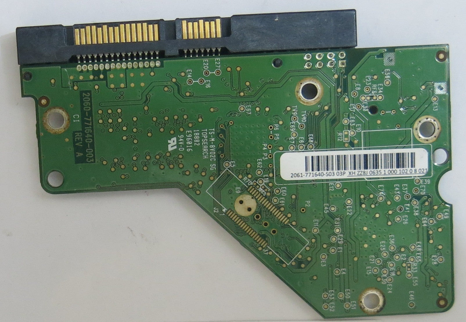 WESTERN DIGITAL WD5000AAKX-001CA0 2060-771640-003 REV A PCB