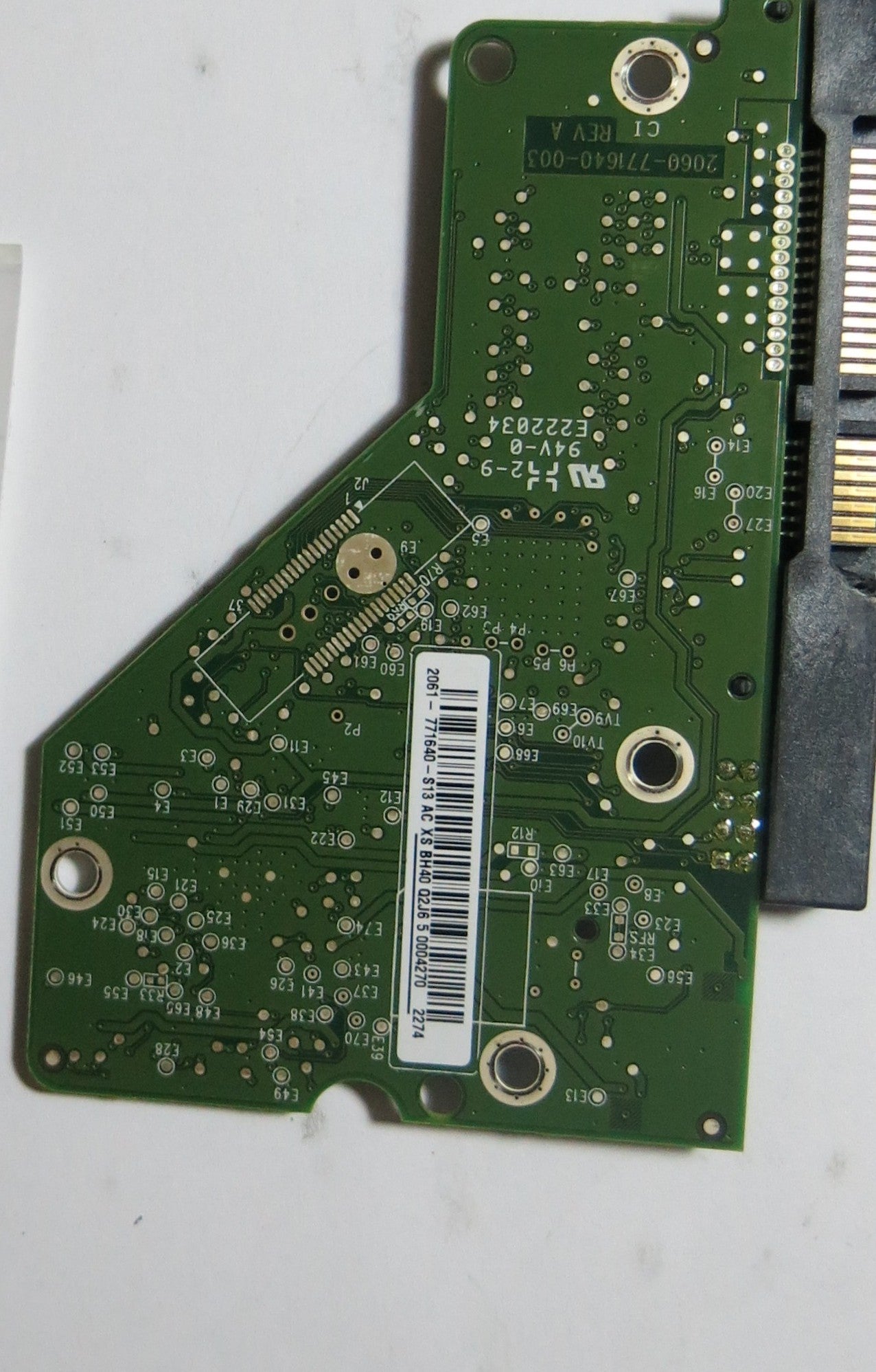 WESTERN DIGITAL WD5000AAKX'603CA0,  PCB