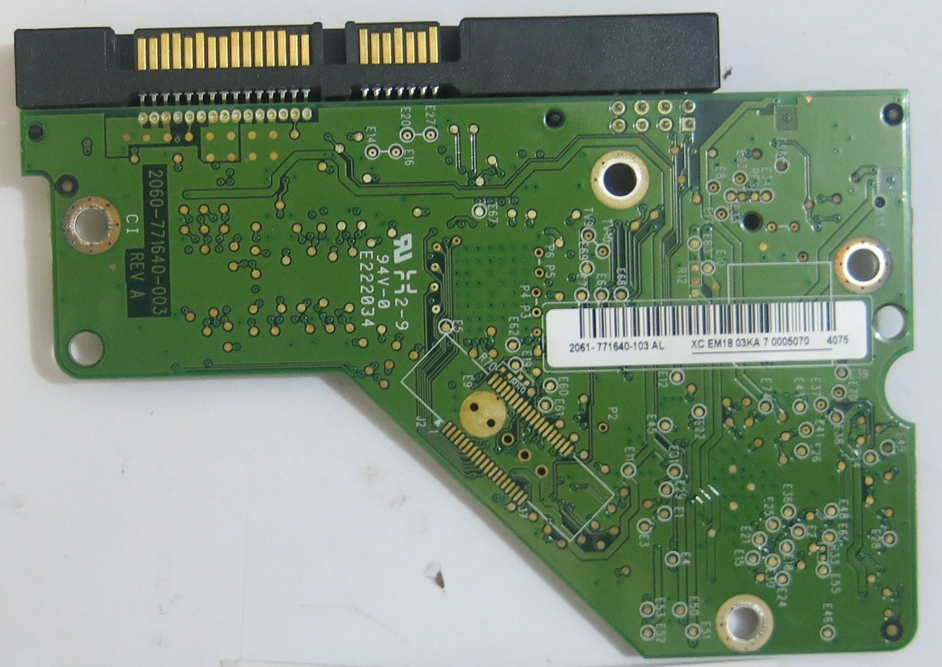 WESTERN DIGITAL WD5000AAKX-75U6AA0 PCB 2060-771640-003 REV A