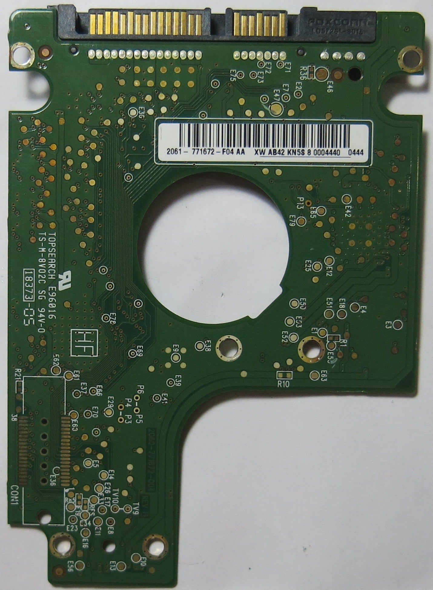 WESTERN DIGITAL WD5000BEVT-22A0RT0 2060-771672-004 PCB