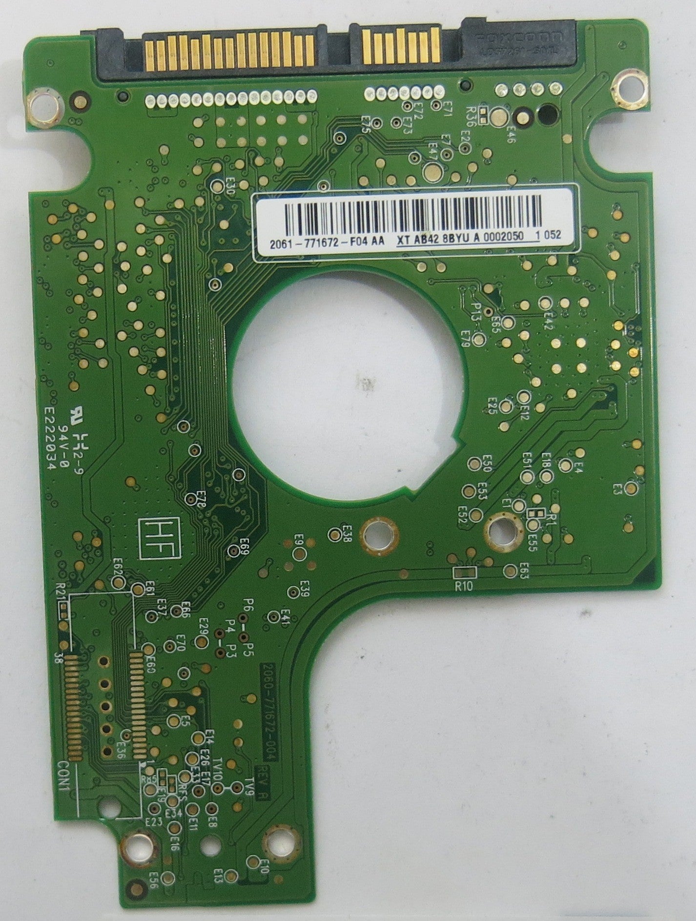WESTERN DIGITAL WD5000BEVT-22A0RT0 2060-771672-004 REV A PCB