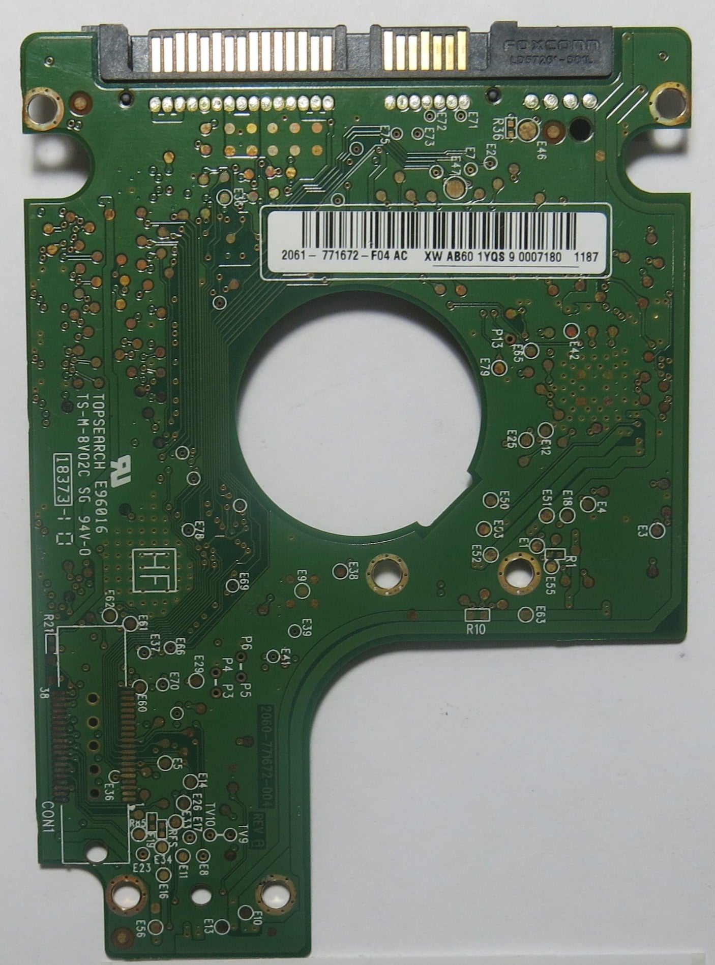 WESTERN DIGITAL WD5000BEVT-60A0RT0 2060-771672-004 REV A PCB