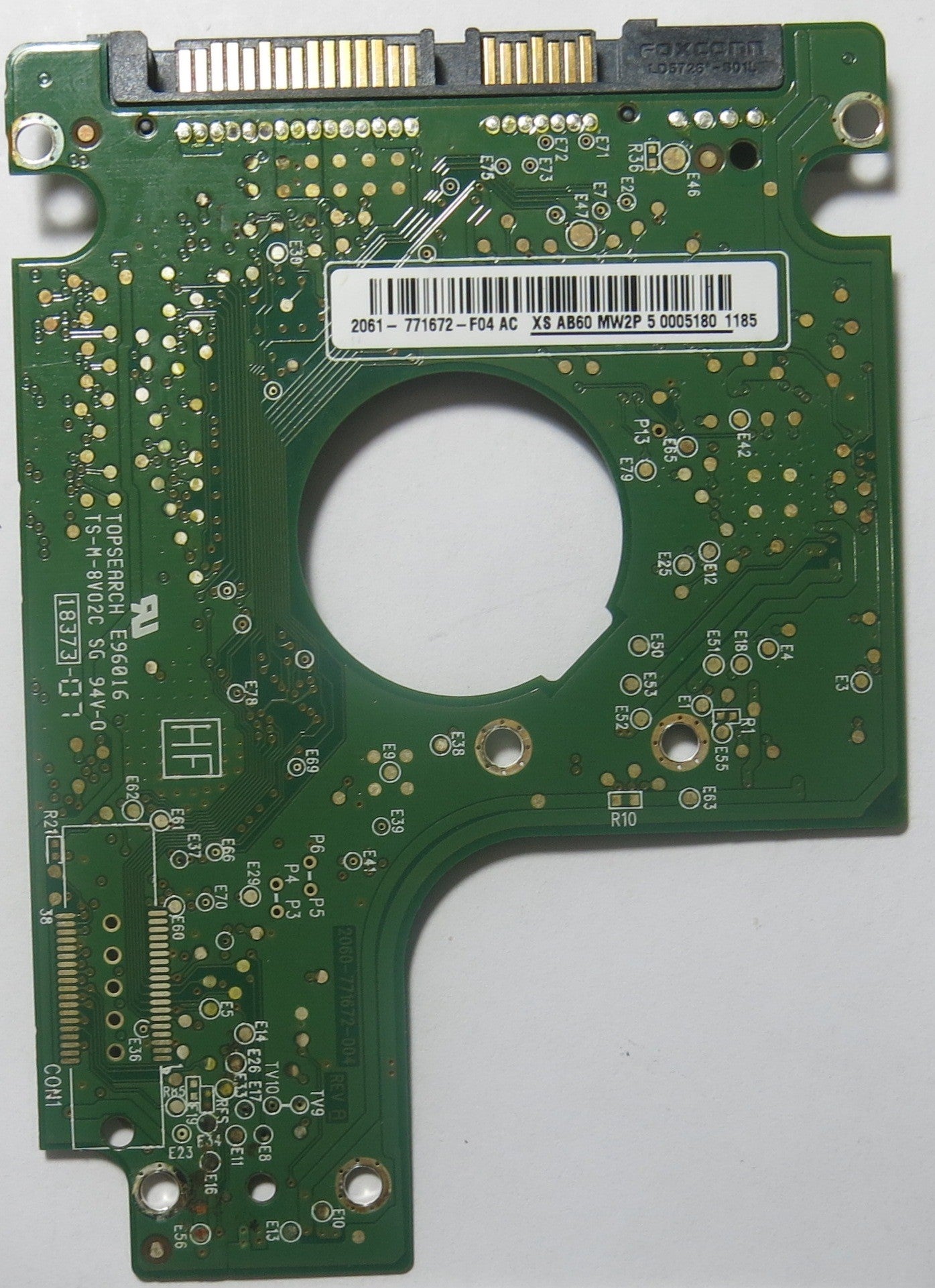 WESTERN DIGITAL WD5000BEVT-60A0RT0 2060-771672-004 REV A PCB