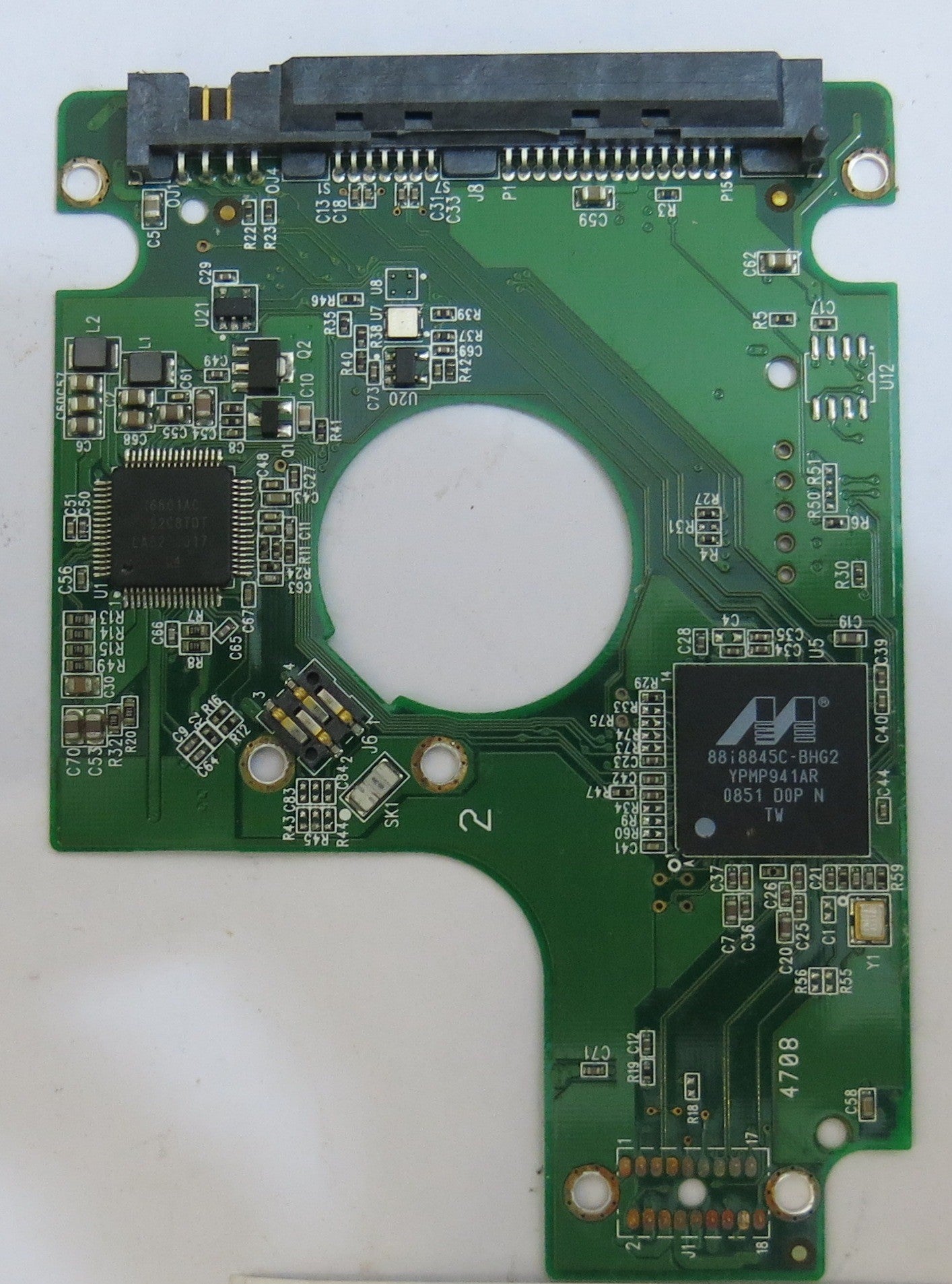 WESTERN DIGITAL WD5000BEVT-60ZAT1 2060-701572-002 REV A PCB