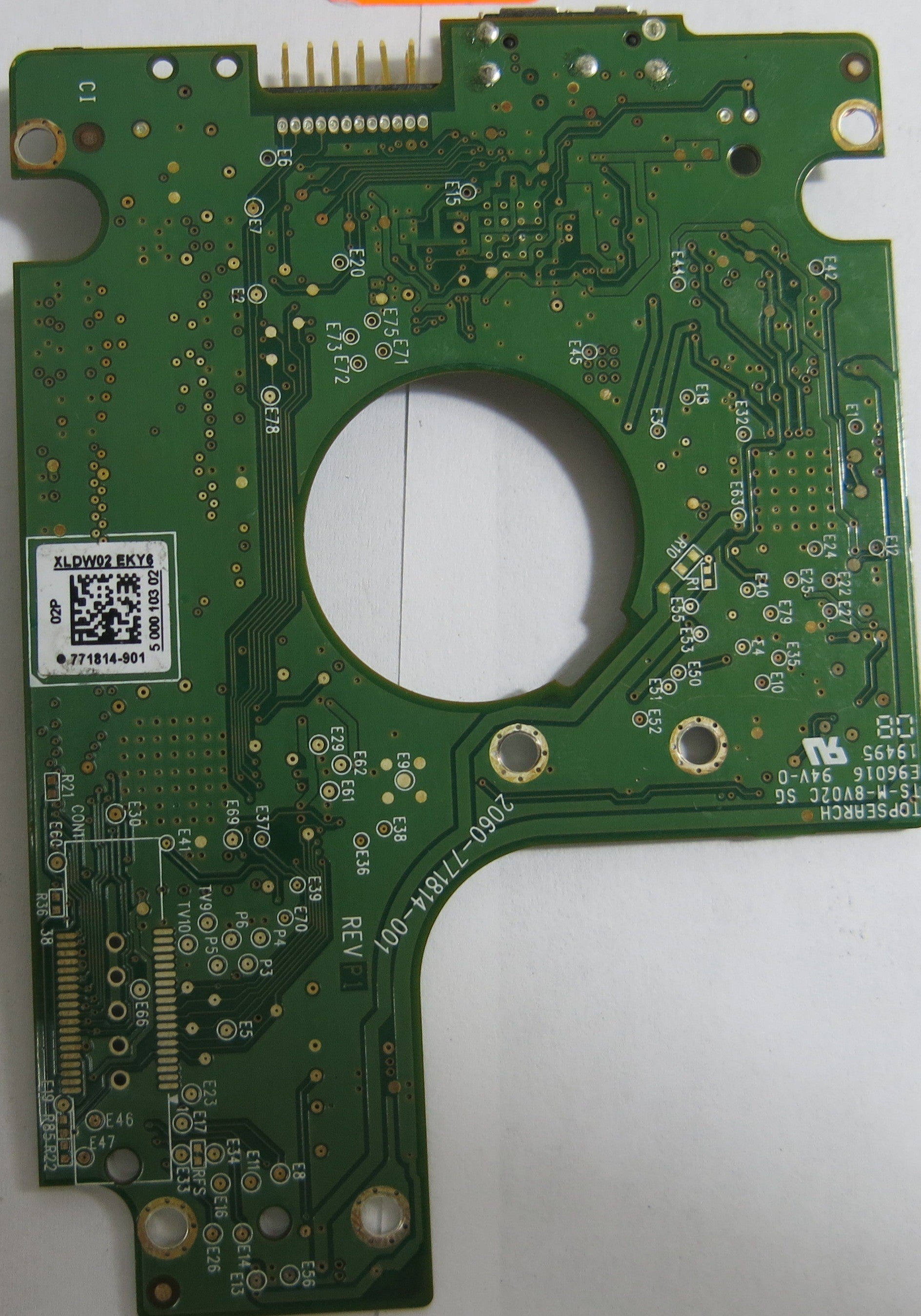 WESTERN DIGITAL WD5000BMVW-11AMCS4 2060-771814-001 REV P1 PCB