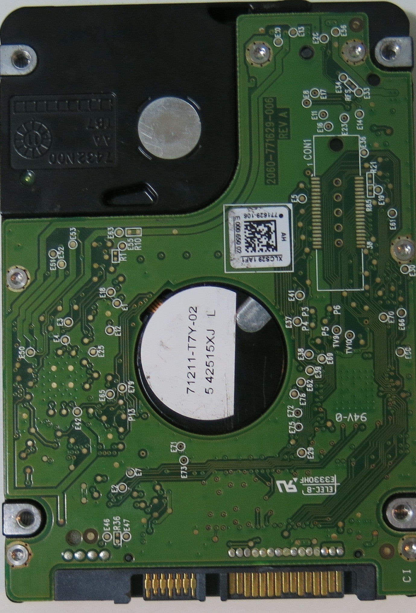 WD5000BPKT-00PK4T0 PCB 2060-771629-006 REV A,  500.GB